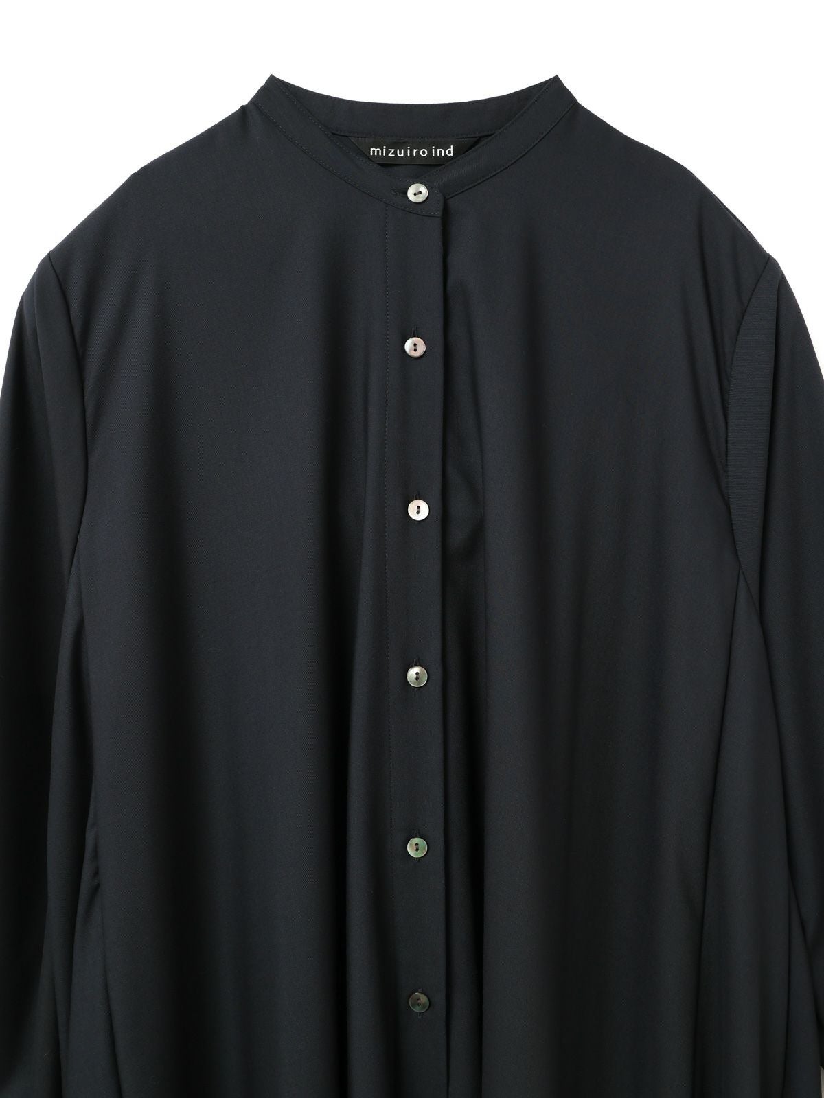 mizuiro ind T/Rスタンドカラーフレアワンピース｜ MARcourt ONLINE