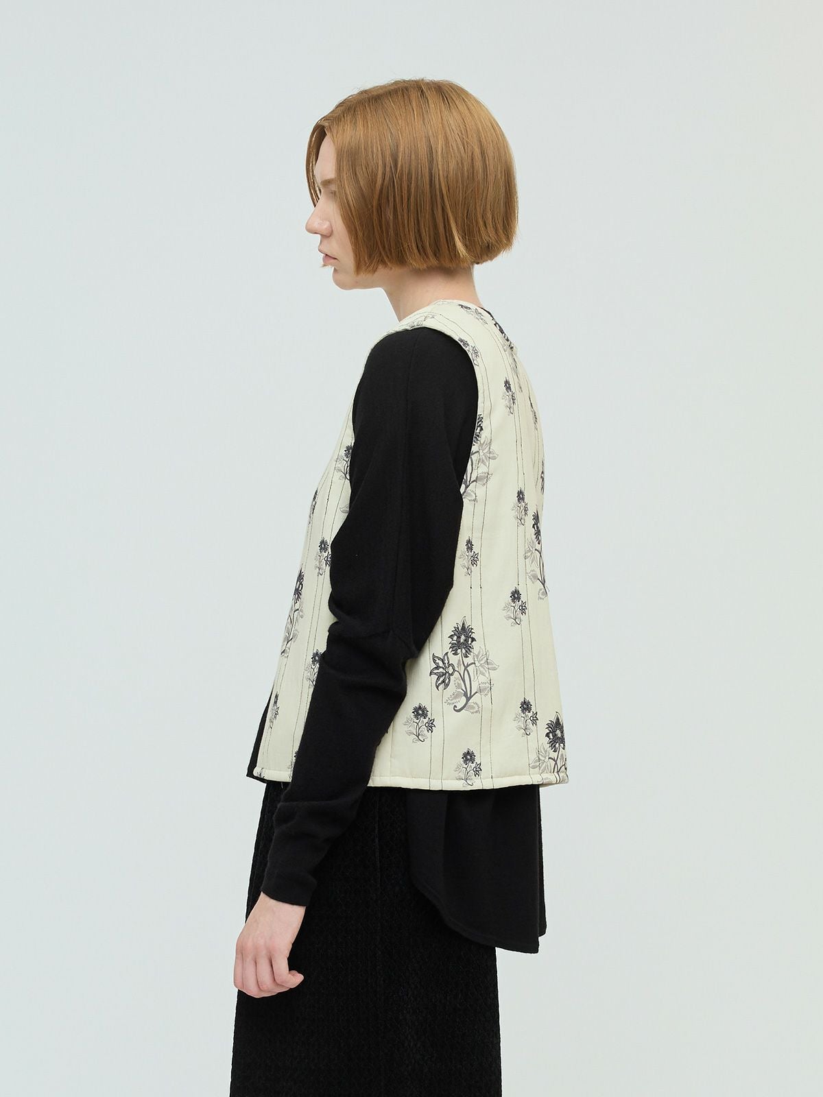 mizuiro ind 2WAYプリントキルティングベスト｜ MARcourt ONLINE STORE