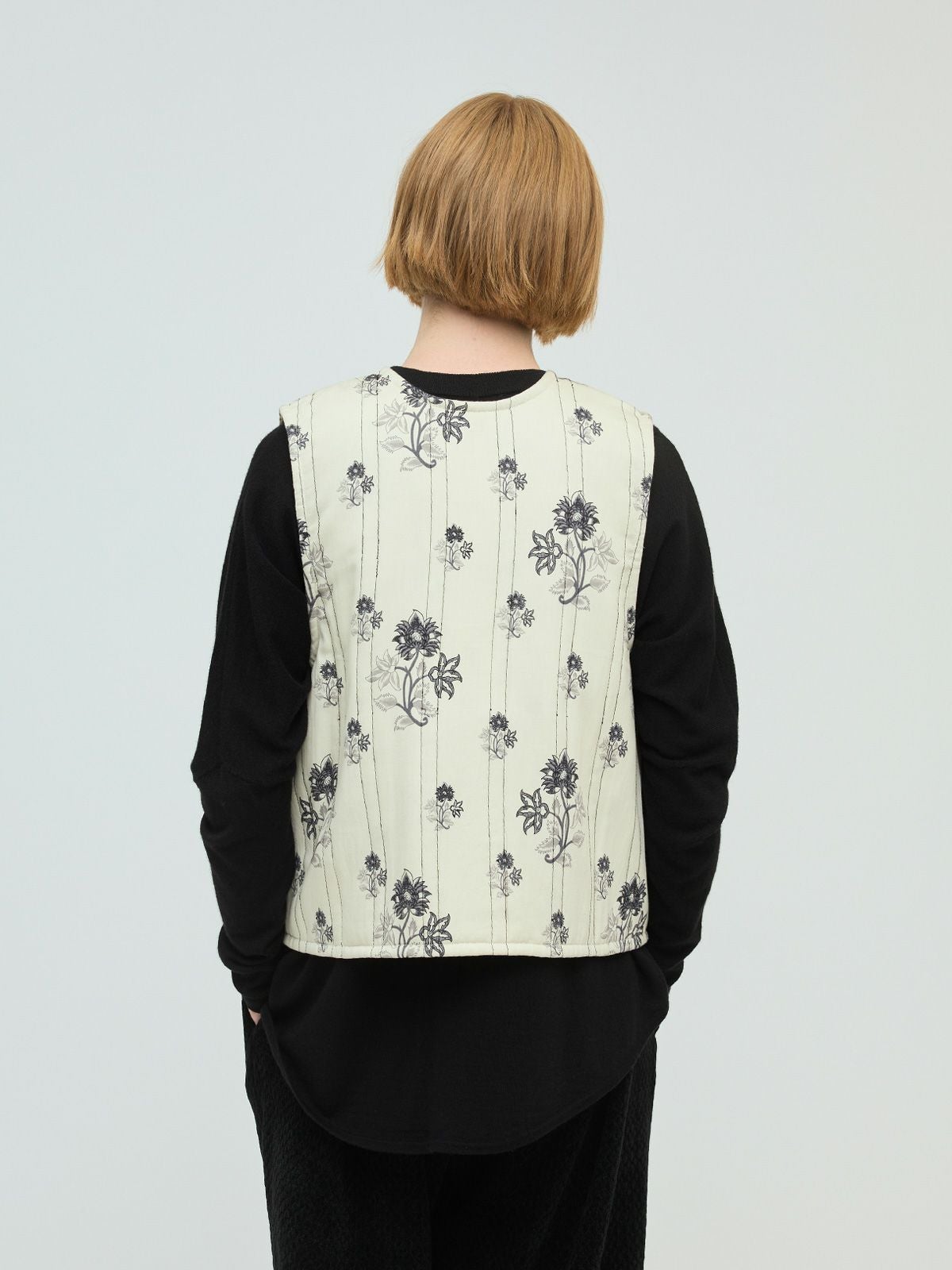mizuiro ind 2WAYプリントキルティングベスト｜ MARcourt ONLINE STORE