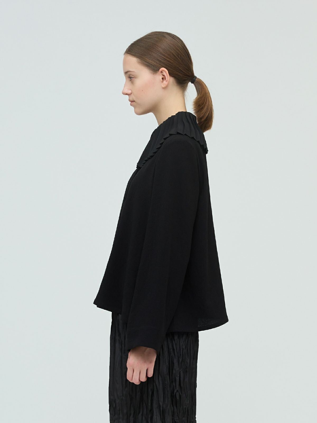 mizuiro ind プリーツカラーシャツプルオーバー｜ MARcourt ONLINE