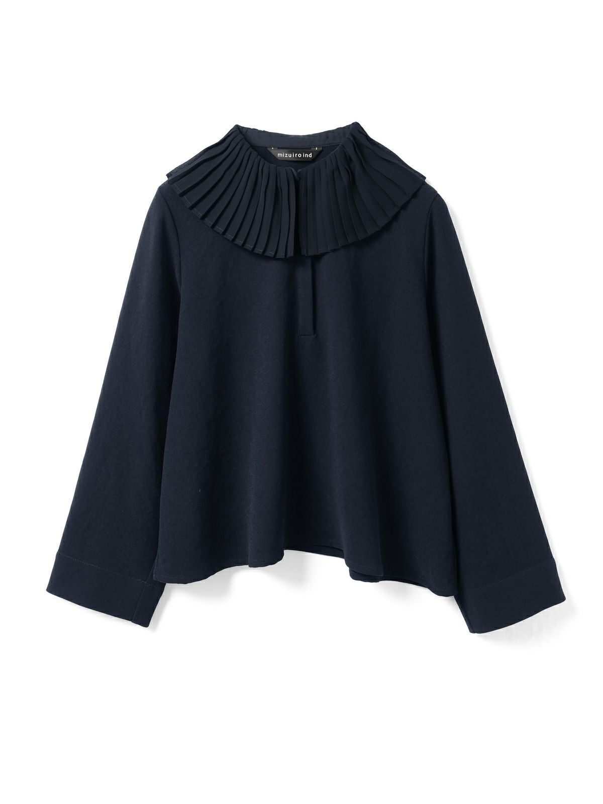 mizuiro ind プリーツカラーシャツプルオーバー｜ MARcourt ONLINE