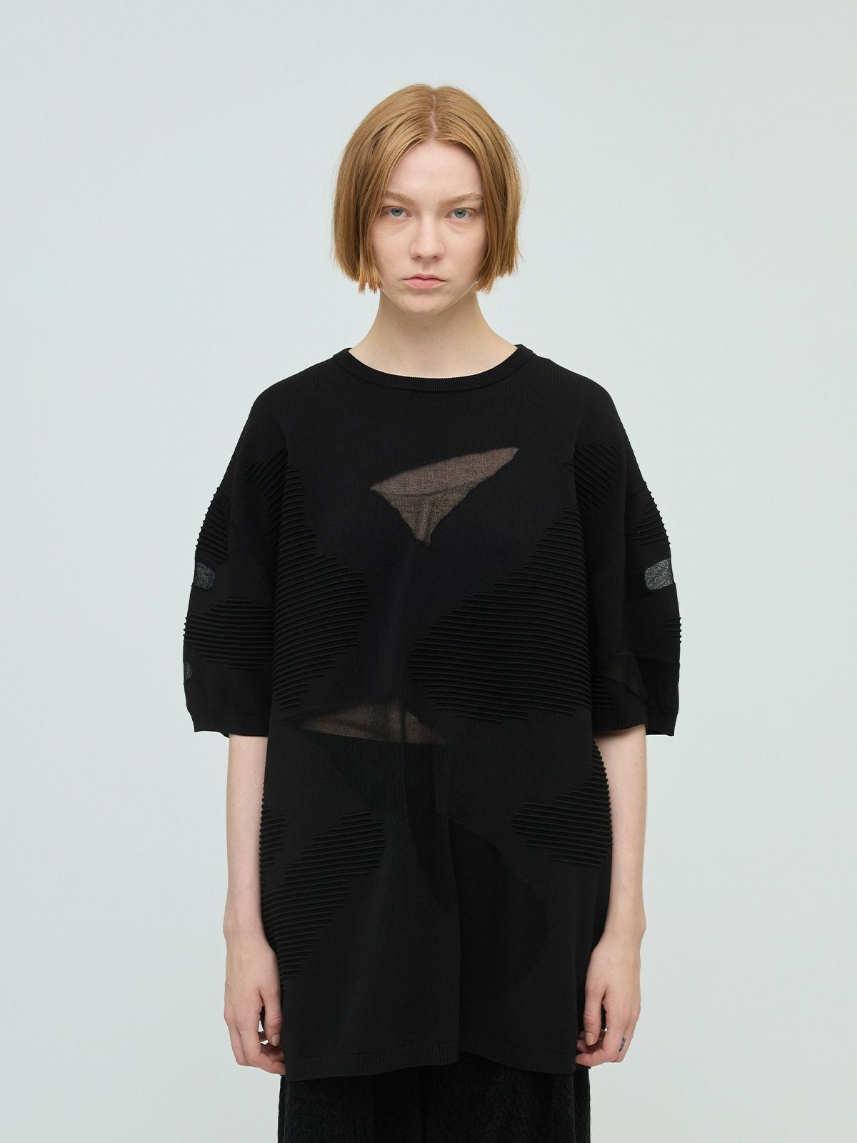 mizuiro ind シアーパターンチュニック｜ MARcourt ONLINE STORE