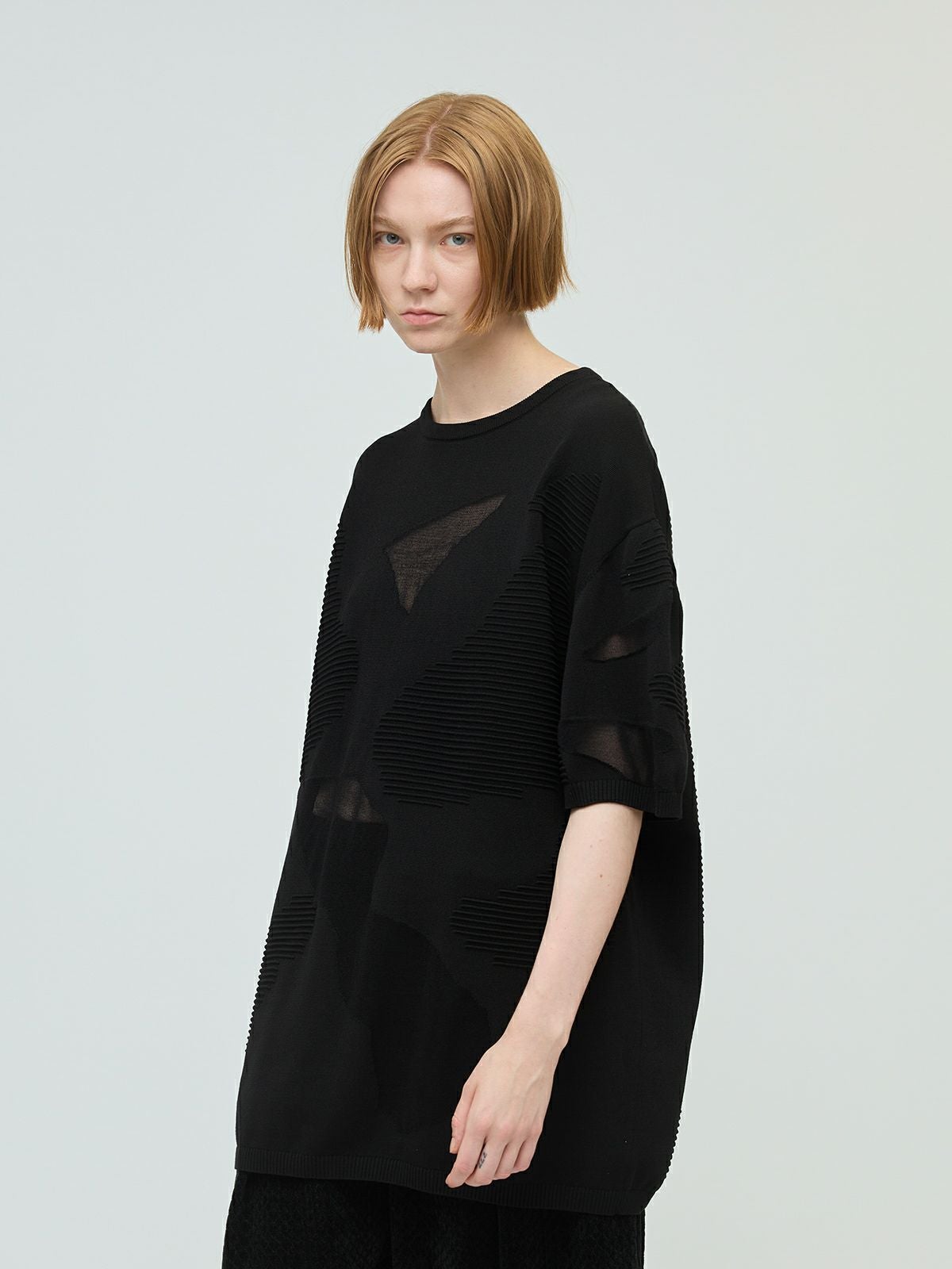 mizuiro ind シアーパターンチュニック｜ MARcourt ONLINE STORE