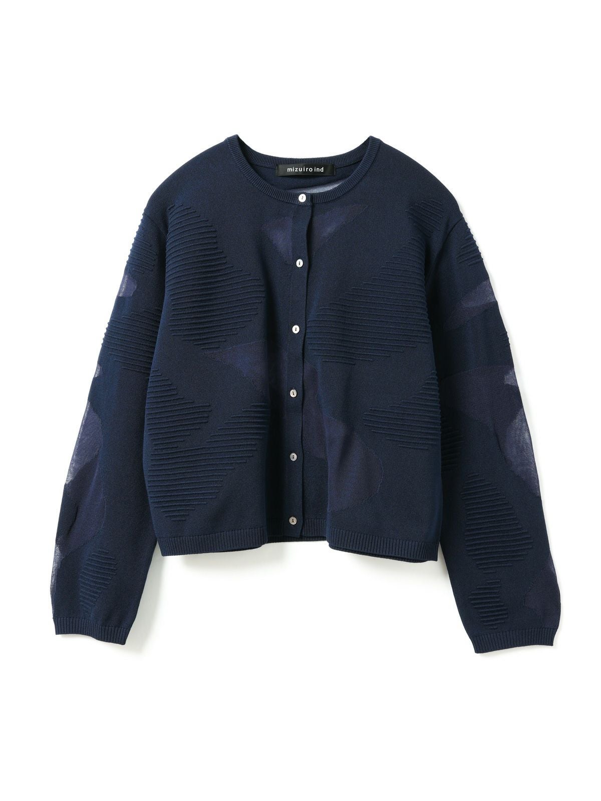 mizuiro ind シアーパターンカーディガン｜ MARcourt ONLINE STORE
