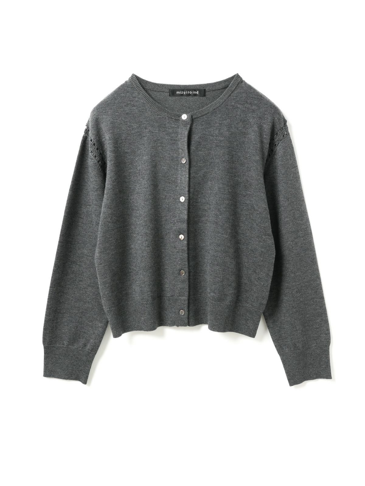 mizuiro ind クルーネックカーディガンクロシェ｜ MARcourt ONLINE