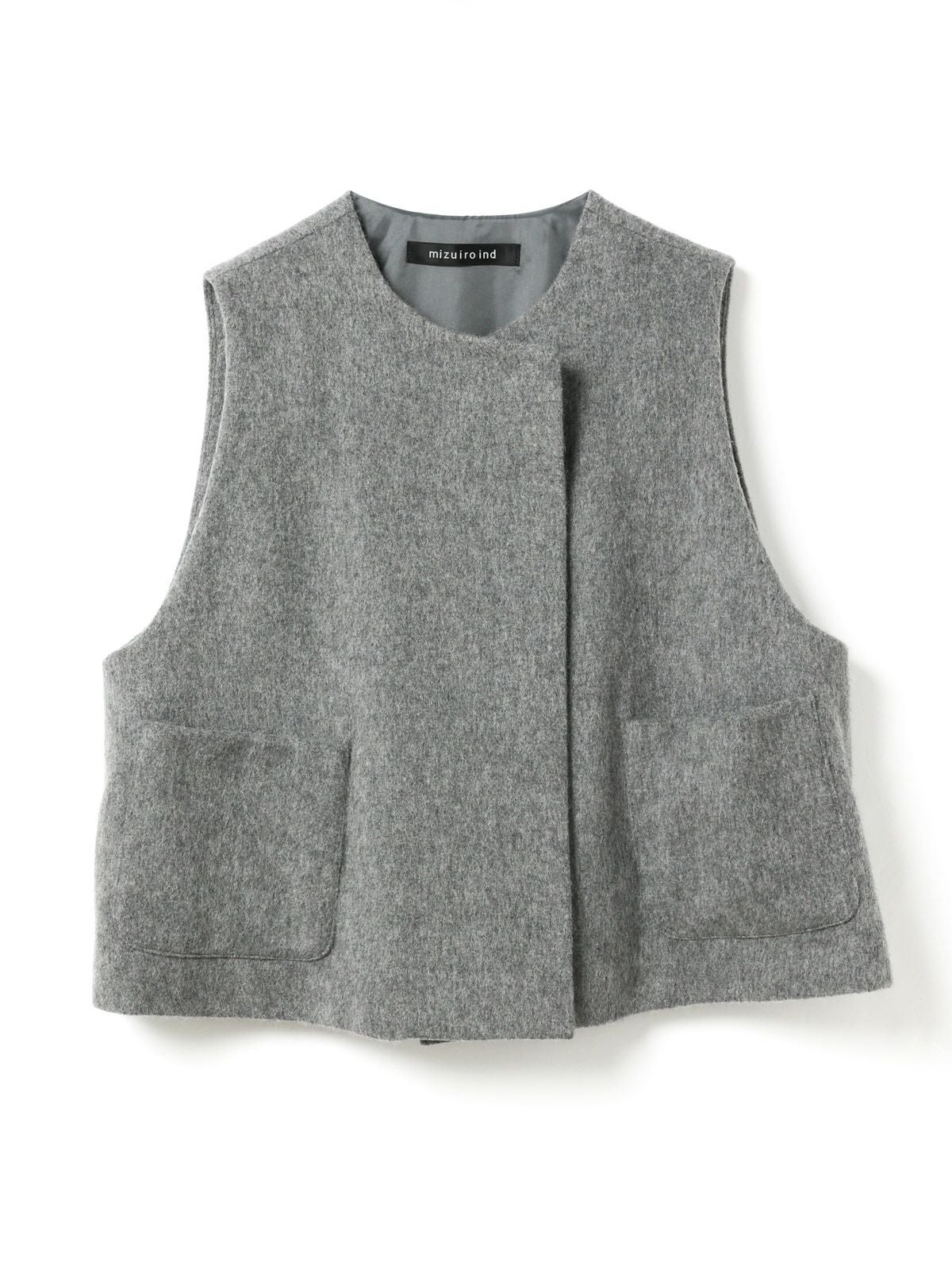 mizuiro ind ポケット付きクルーネックベスト｜ MARcourt ONLINE STORE