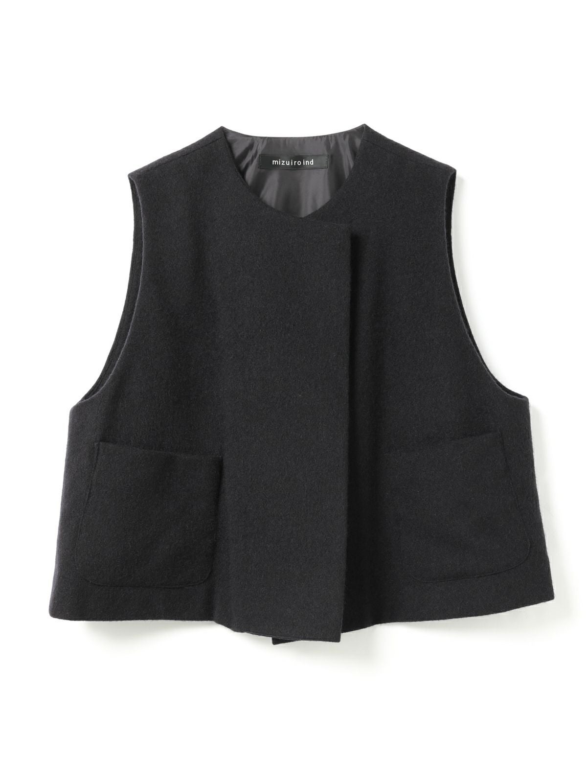 mizuiro ind ポケット付きクルーネックベスト｜ MARcourt ONLINE STORE