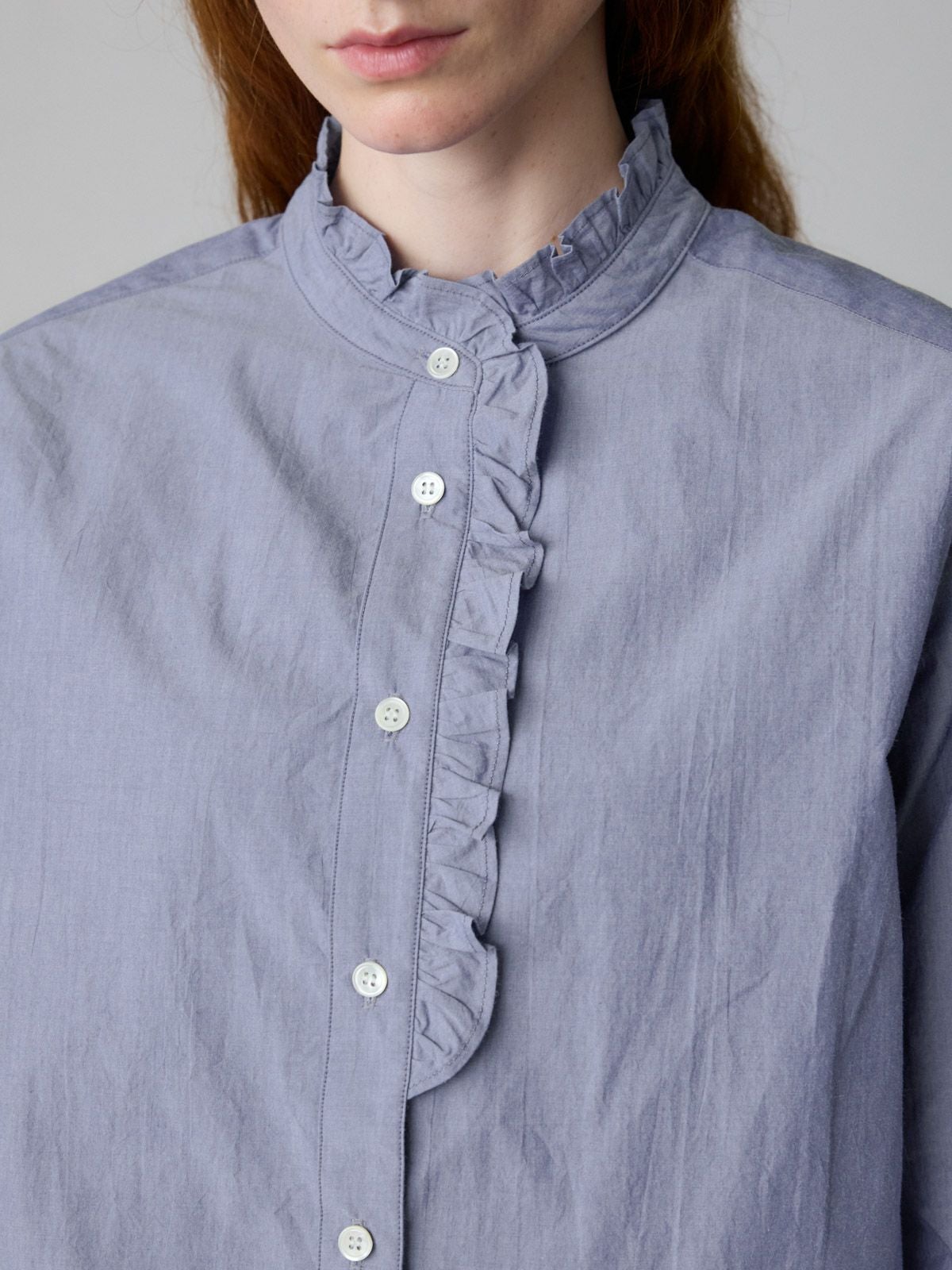 MidiUmi フロントハーフフリルシャツ｜ MARcourt ONLINE STORE