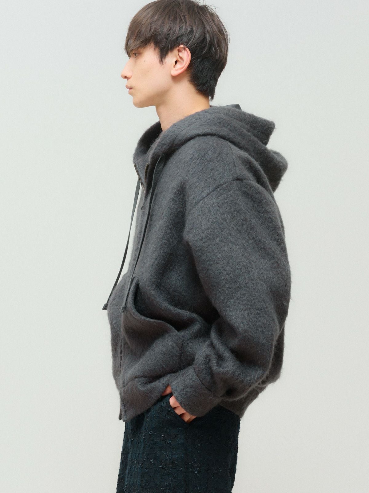 MIDIUMISOLID Men's シャギージップアップパーカー｜ MARcourt ONLINE