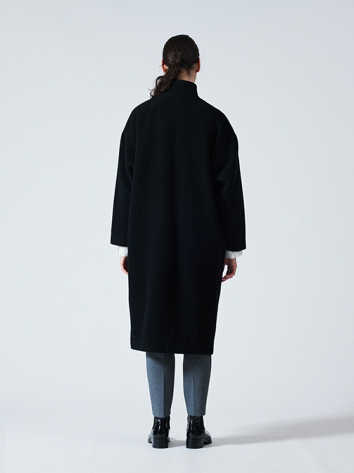 mizuiro ind ウールブレンドスタンドカラーコート｜ MARcourt ONLINE