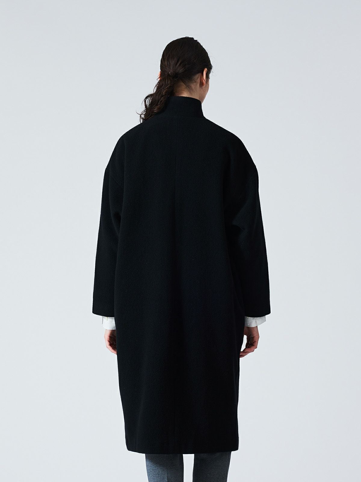 mizuiro ind ウールブレンドスタンドカラーコート｜ MARcourt ONLINE