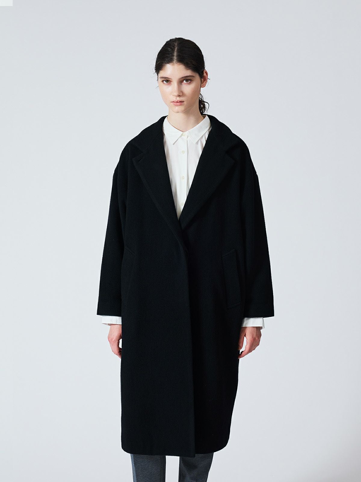 mizuiro ind ウールブレンドスタンドカラーコート｜ MARcourt ONLINE