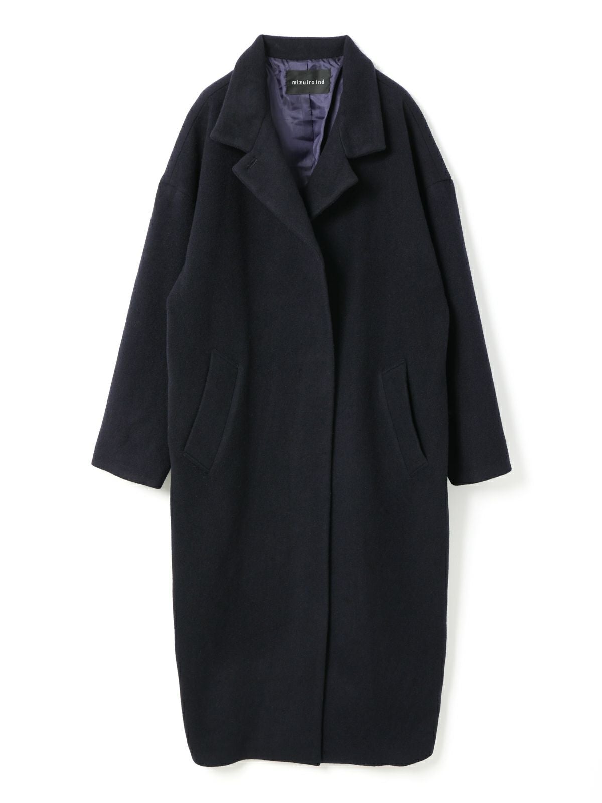 mizuiro ind ウールブレンドスタンドカラーコート｜ MARcourt ONLINE