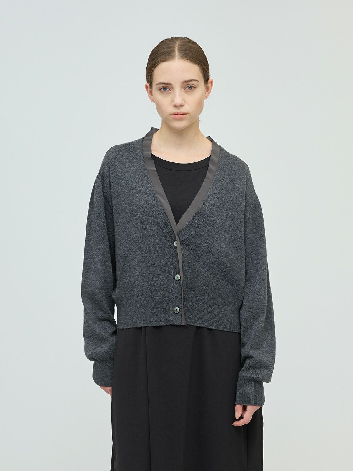 mizuiro ind シフォンフリルVネックカーディガン｜ MARcourt ONLINE