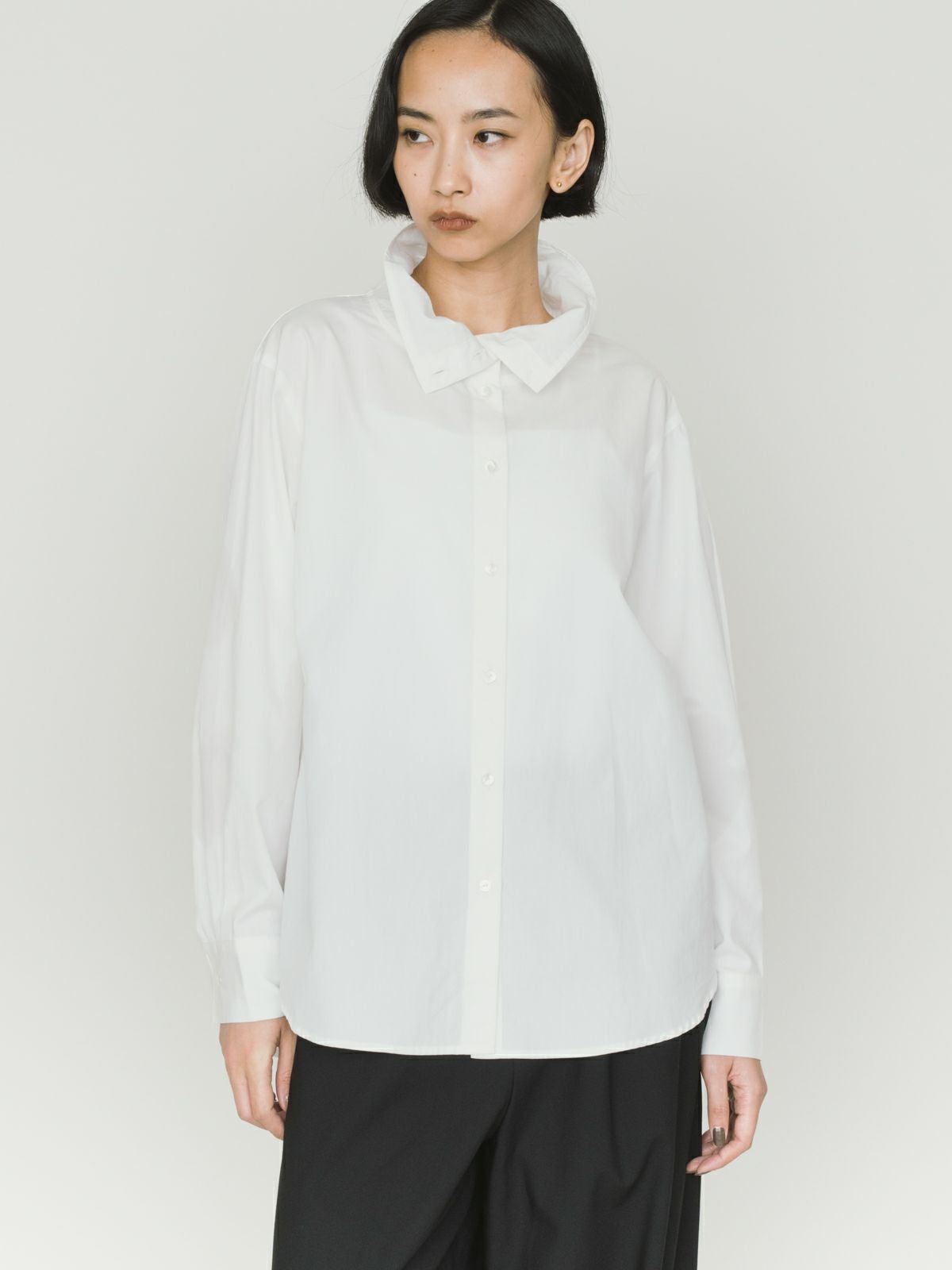 MIDIUMISOLID for Ladies ドレープハイネックシャツ｜ MARcourt ONLINE