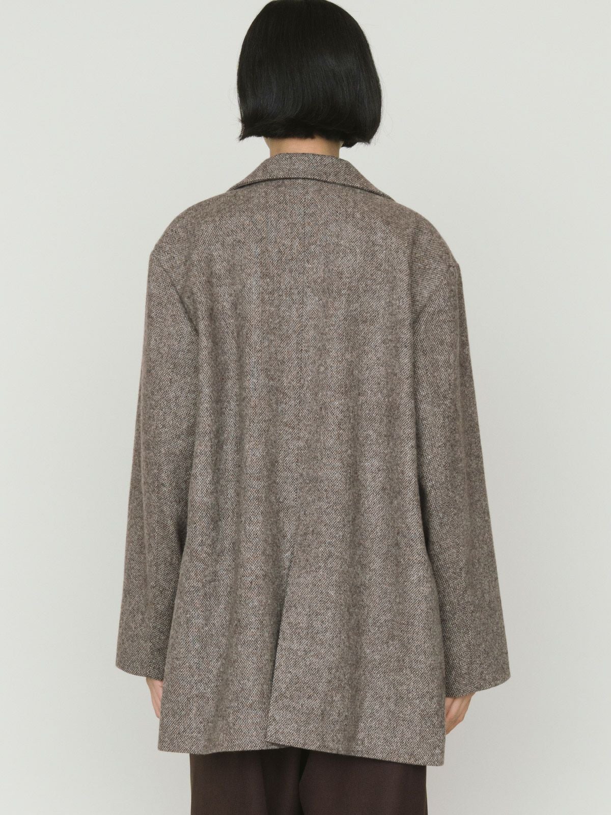 MIDIUMISOLID for Ladies ダブルブレストツイードジャケット