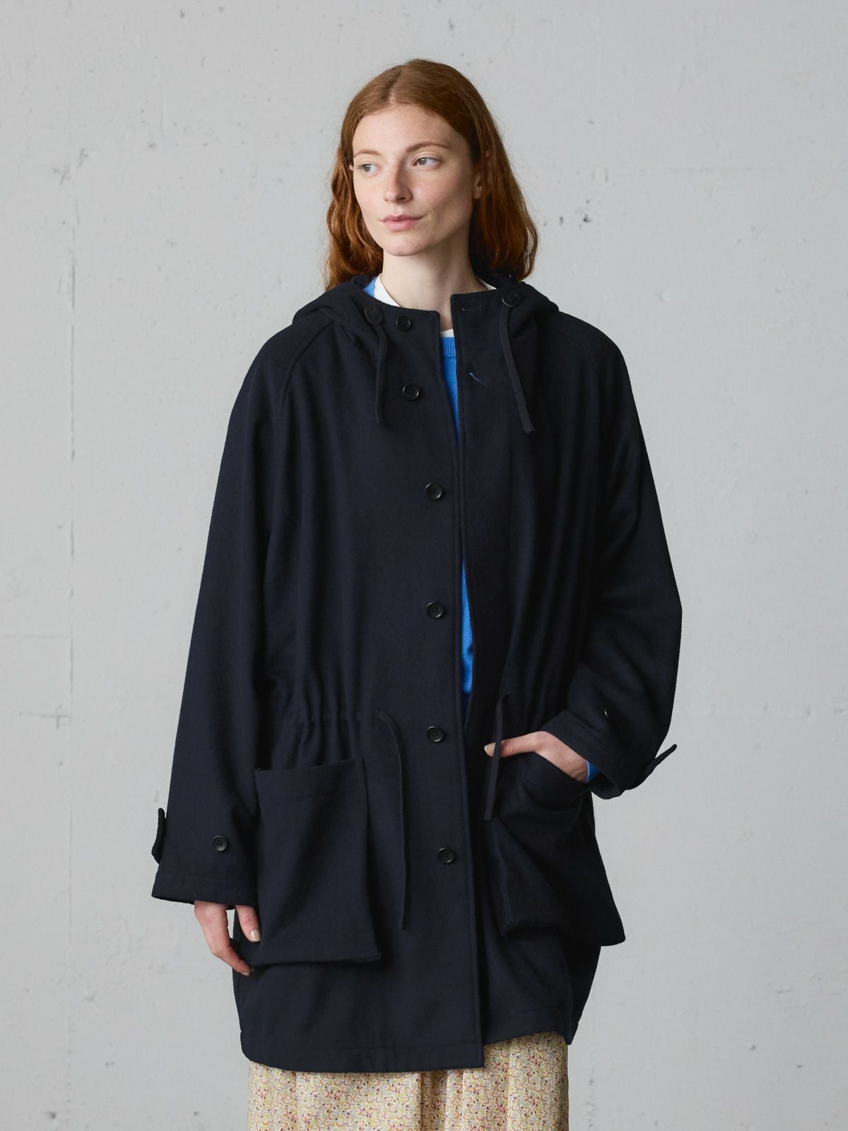 MidiUmi ウールフード付きコート｜ MARcourt ONLINE STORE