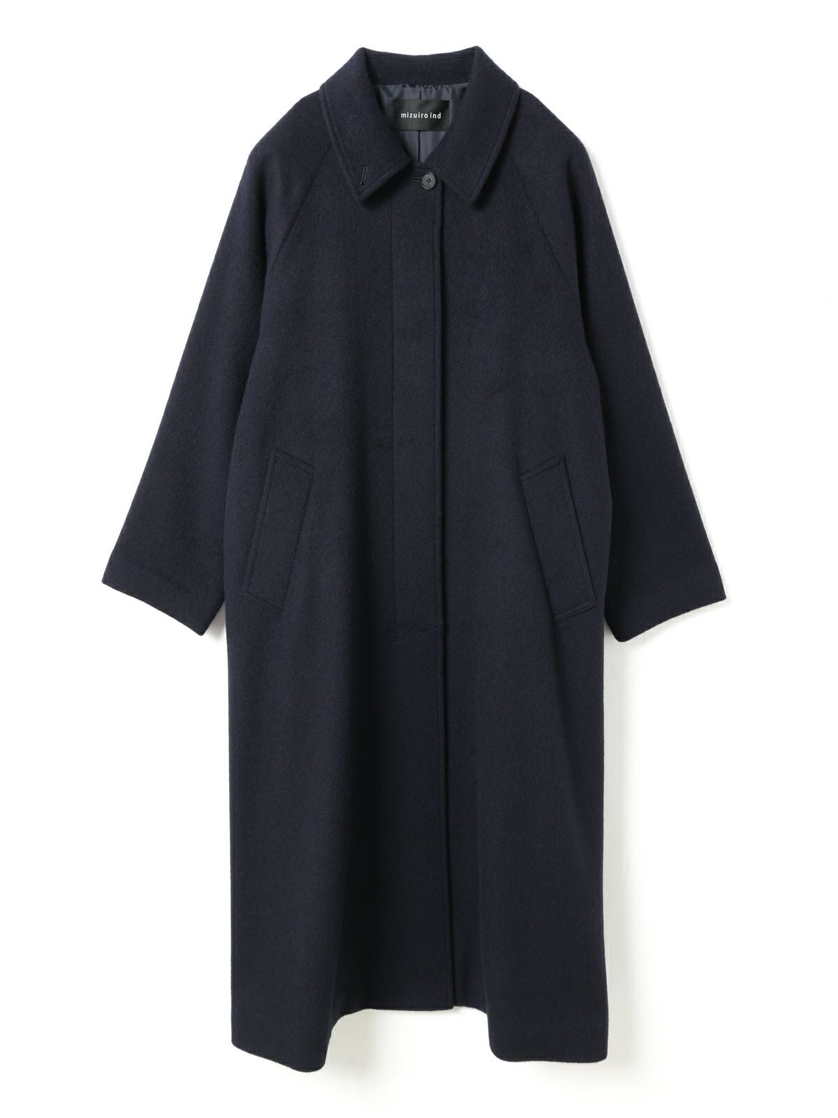 3/9(月)正午販売終了】mizuiro ind ウール混バルマカーンコート