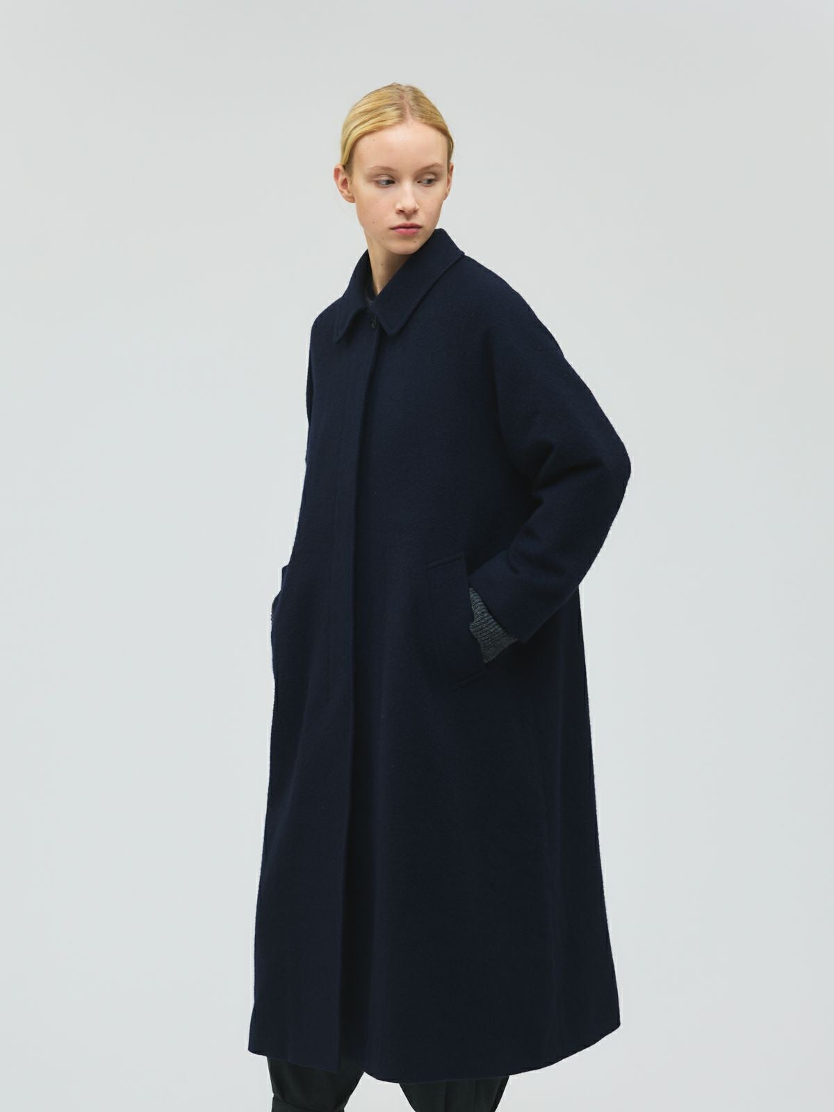 mizuiro ind ウール混バルマカーンコート｜ MARcourt ONLINE STORE