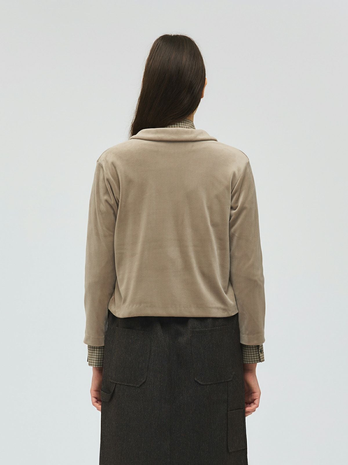 mizuiro ind ベロアラウンドカラーシャツ｜ MARcourt ONLINE STORE