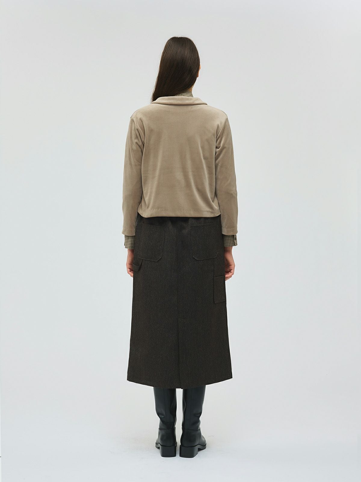 mizuiro ind ベロアラウンドカラーシャツ｜ MARcourt ONLINE STORE