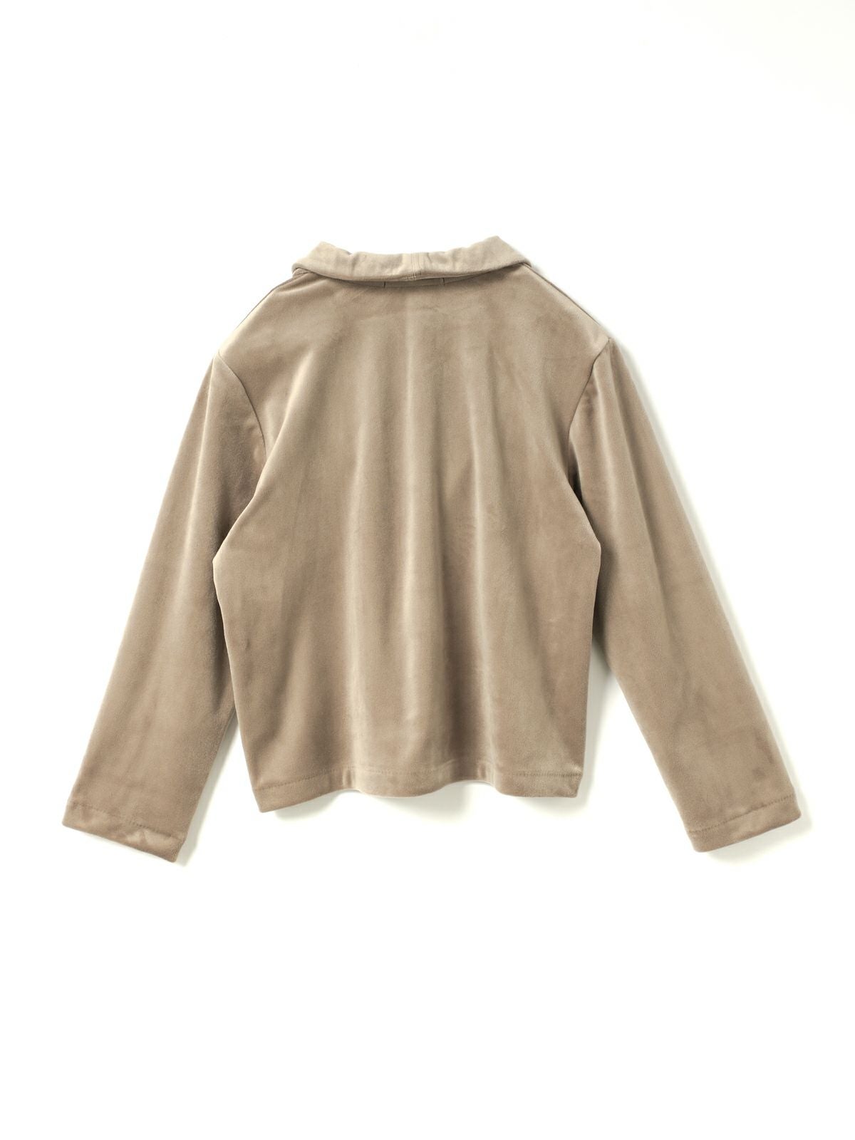 3/9(月)正午販売終了】mizuiro ind ベロアラウンドカラーシャツ