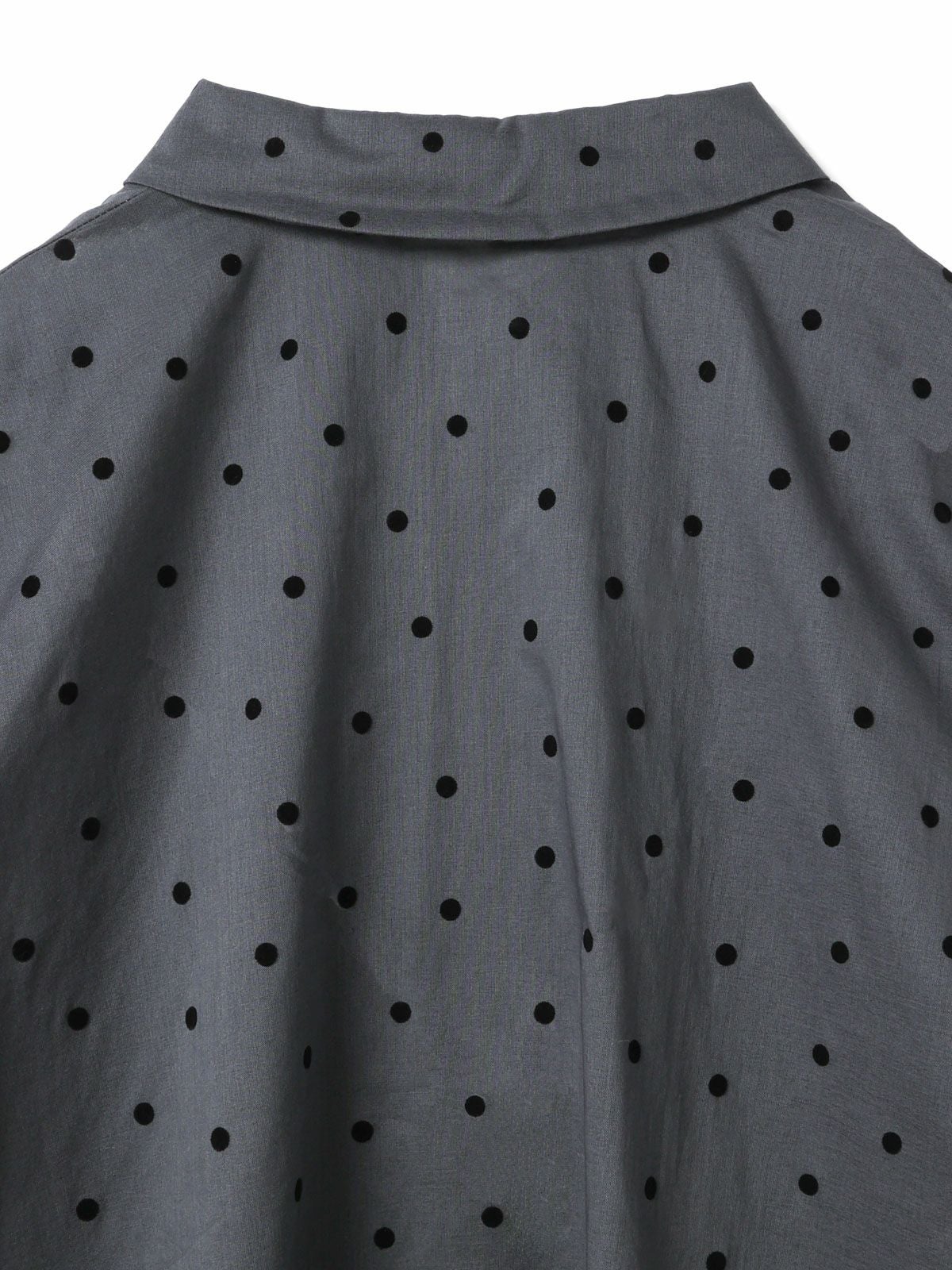 mizuiro ind フロッキードットプリントシャツ｜ MARcourt ONLINE STORE