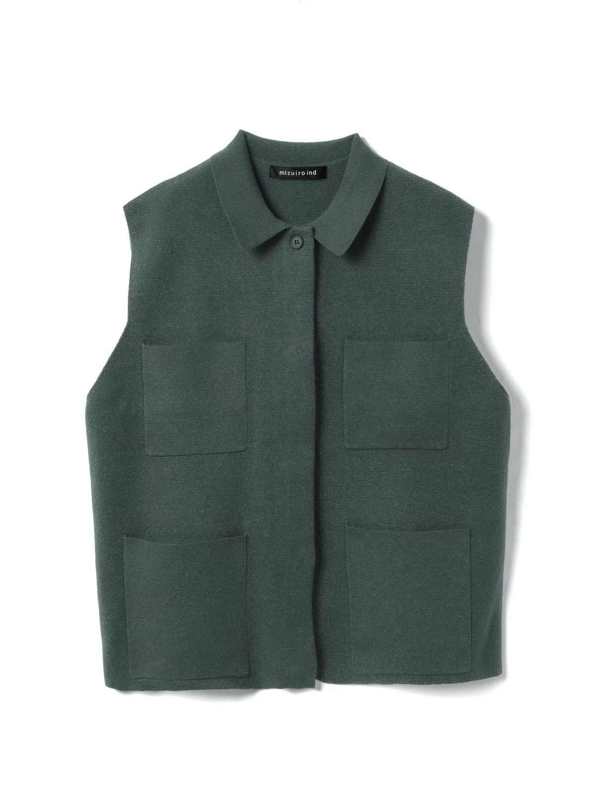 mizuiro ind 襟付きワイドベスト｜ MARcourt ONLINE STORE