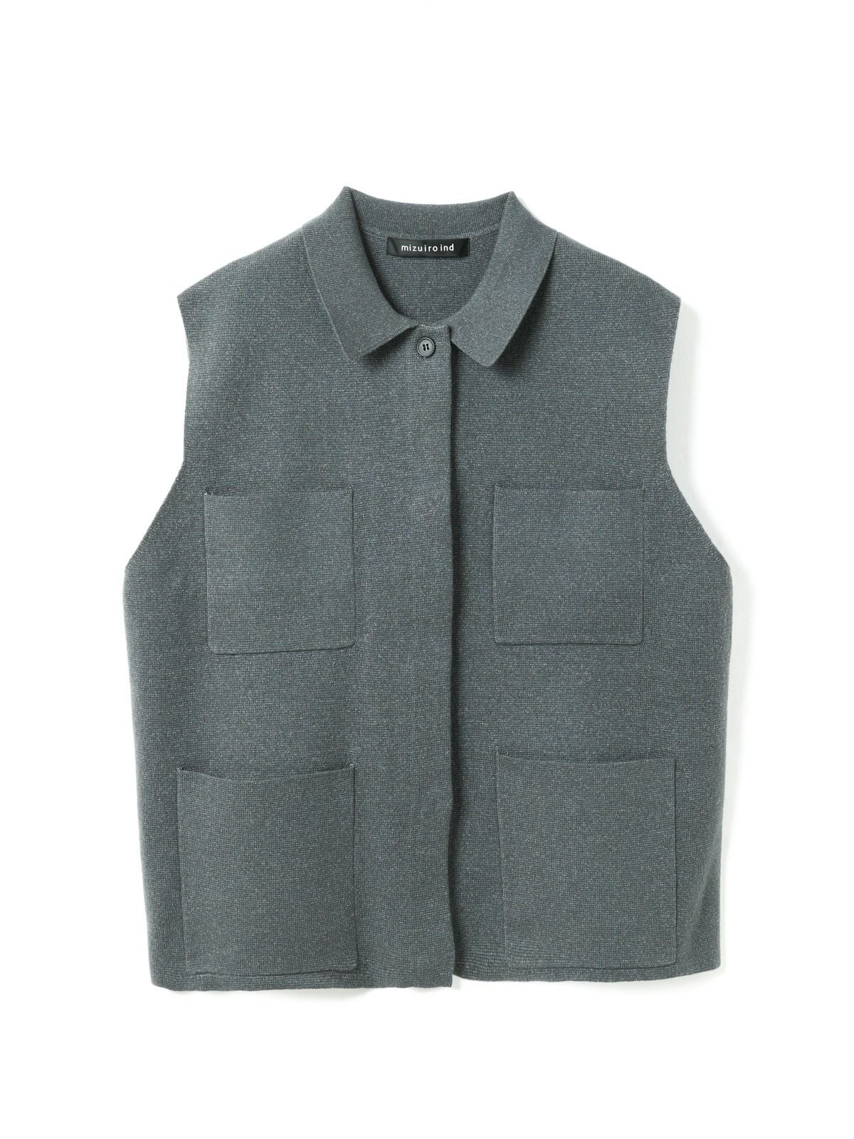 mizuiro ind 襟付きワイドベスト｜ MARcourt ONLINE STORE