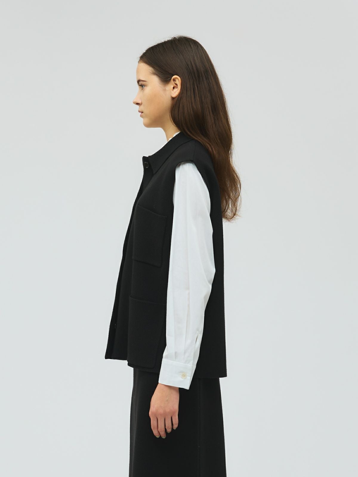 mizuiro ind 襟付きワイドベスト｜ MARcourt ONLINE STORE