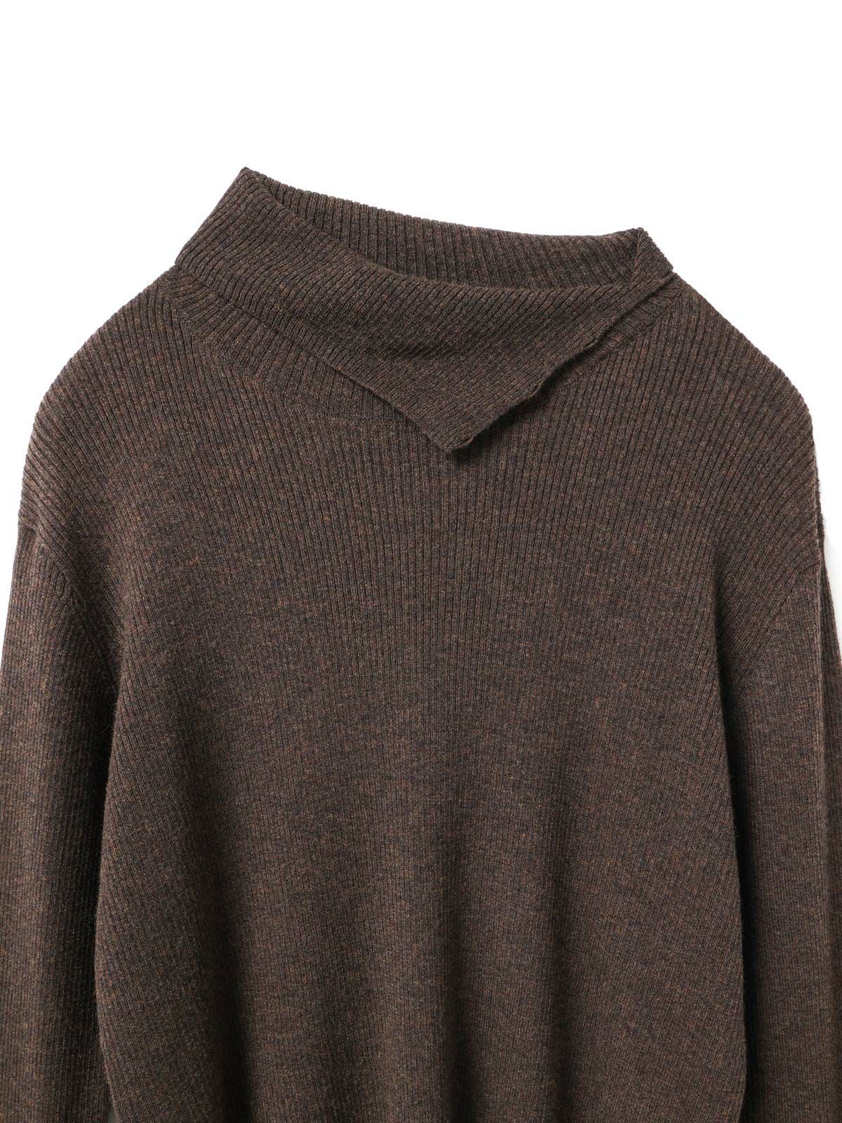 mizuiro ind ボタン付きリブハイネックプルオーバー｜ MARcourt ONLINE