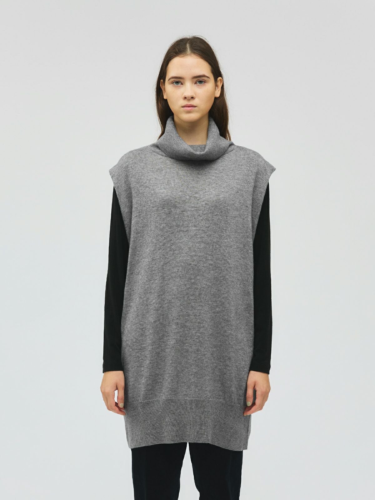 mizuiro ind リブハイネックベスト｜ MARcourt ONLINE STORE