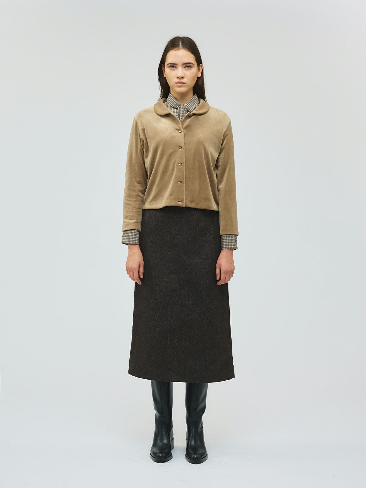 mizuiro ind チェックリボンタイシャツ｜ MARcourt ONLINE STORE