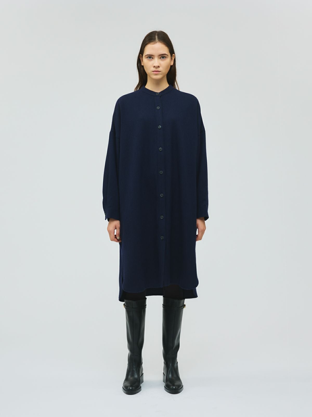 mizuiro ind スタンドカラーシャツワンピース｜ MARcourt ONLINE STORE