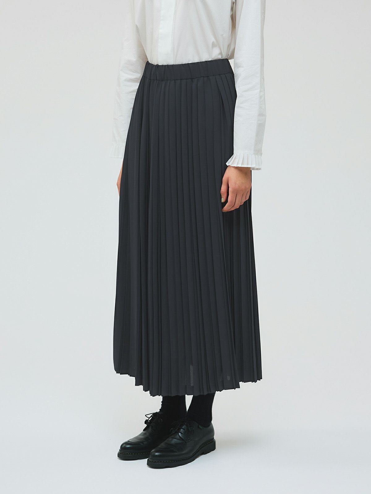 mizuiroind プリーツスカート　ブラック mizuiro ind ロングプリーツスカート｜ MARcourt ONLINE STORE