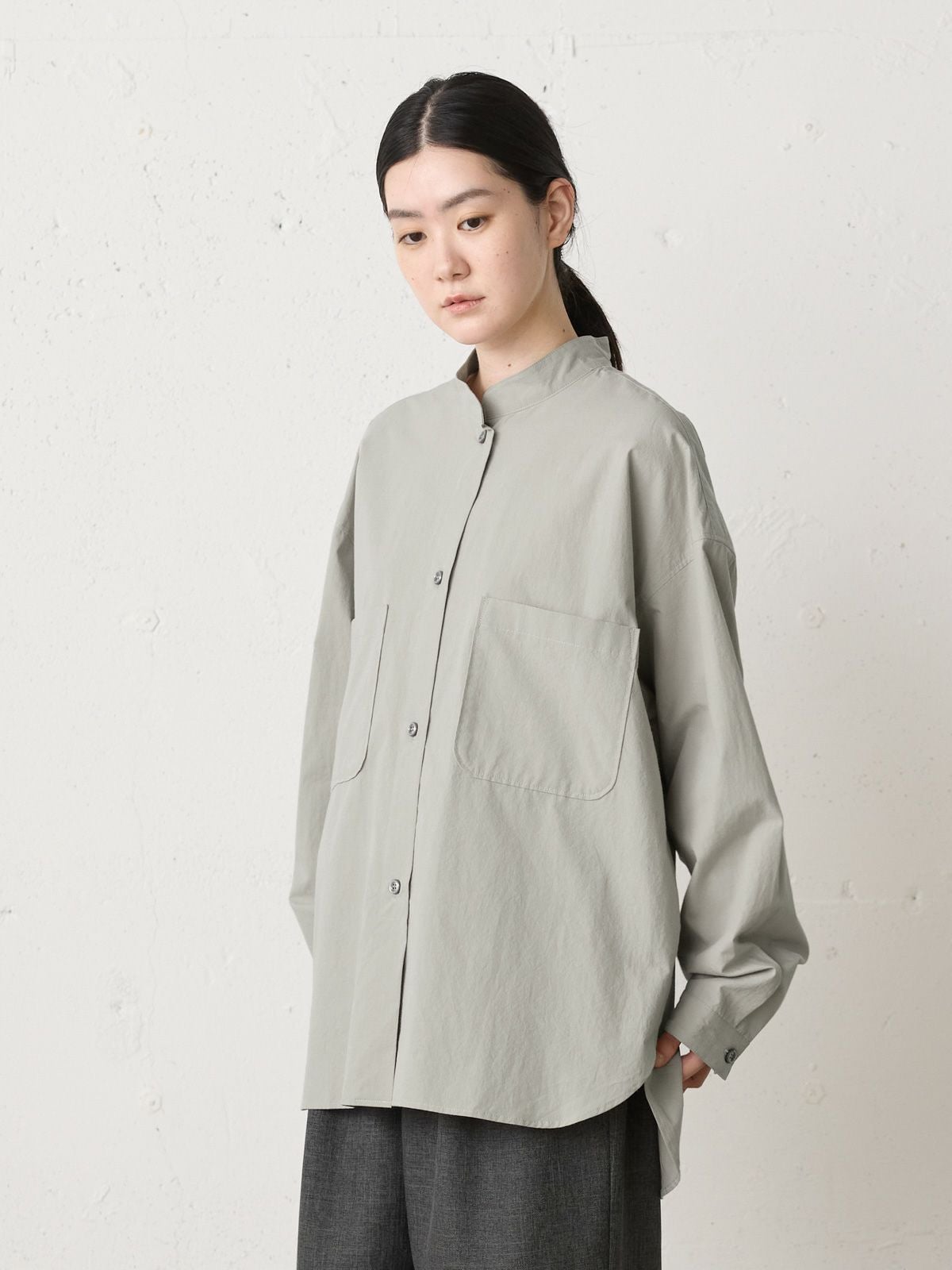 MidiUmi スタンドカラーワイドシャツ｜ MARcourt ONLINE STORE