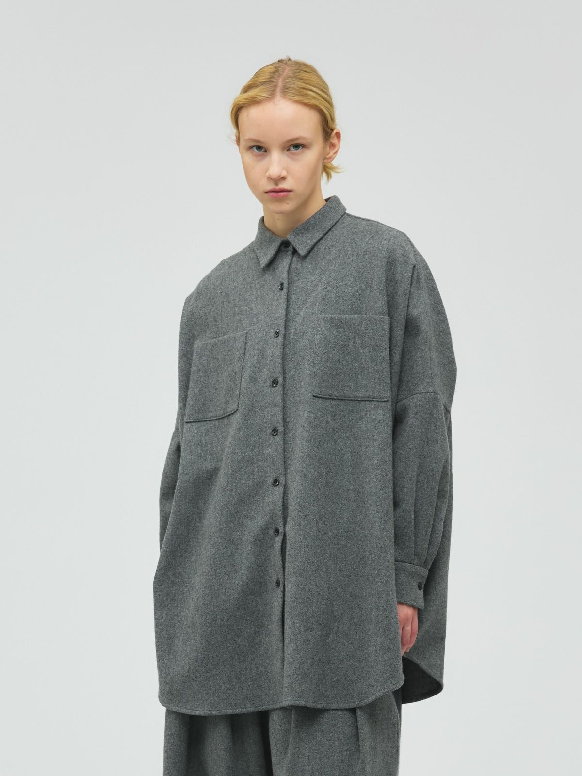 mizuiro ind ポケット付きワイドシャツ｜ MARcourt ONLINE STORE