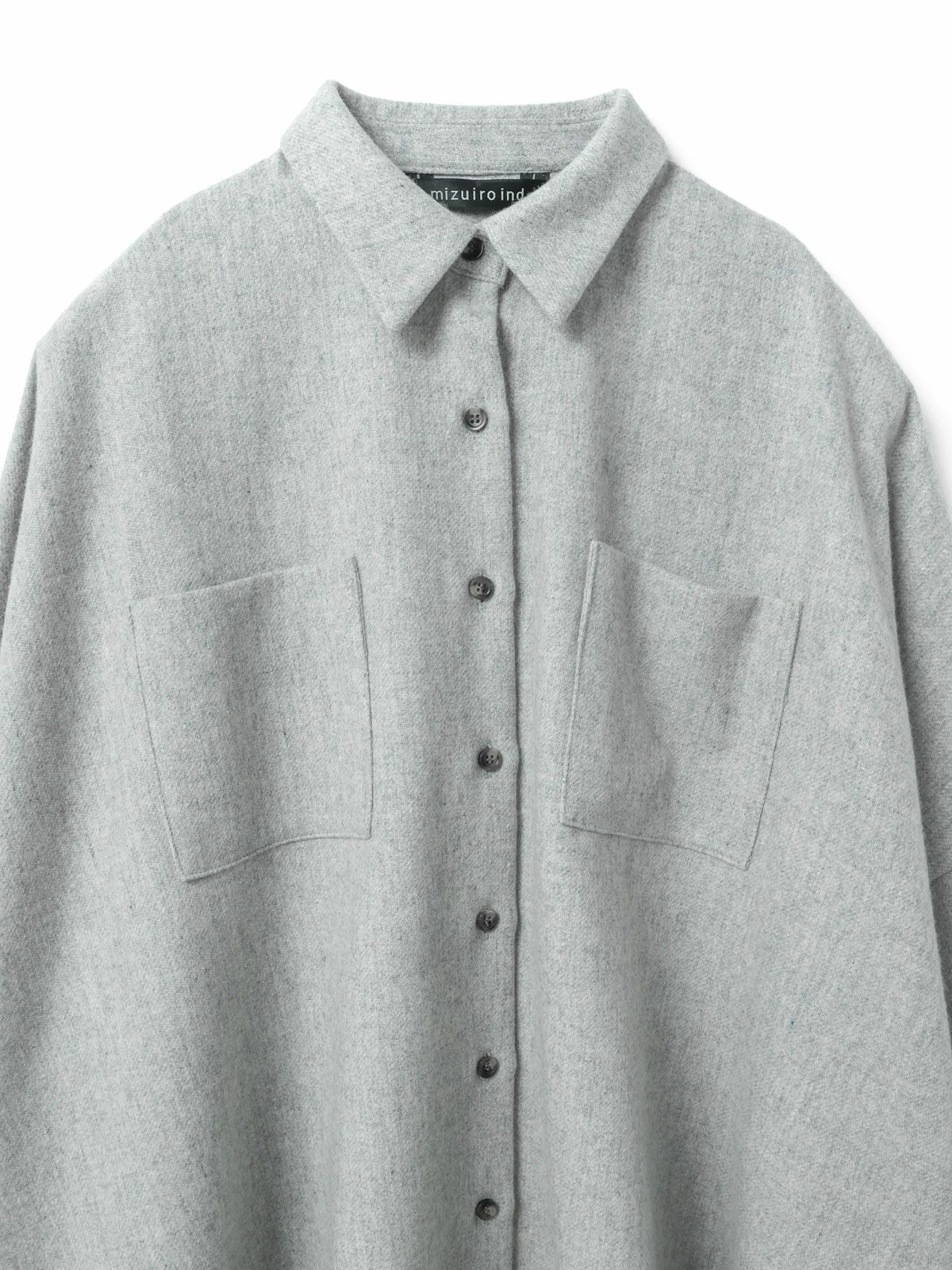 mizuiro ind ポケット付きワイドシャツ｜ MARcourt ONLINE STORE