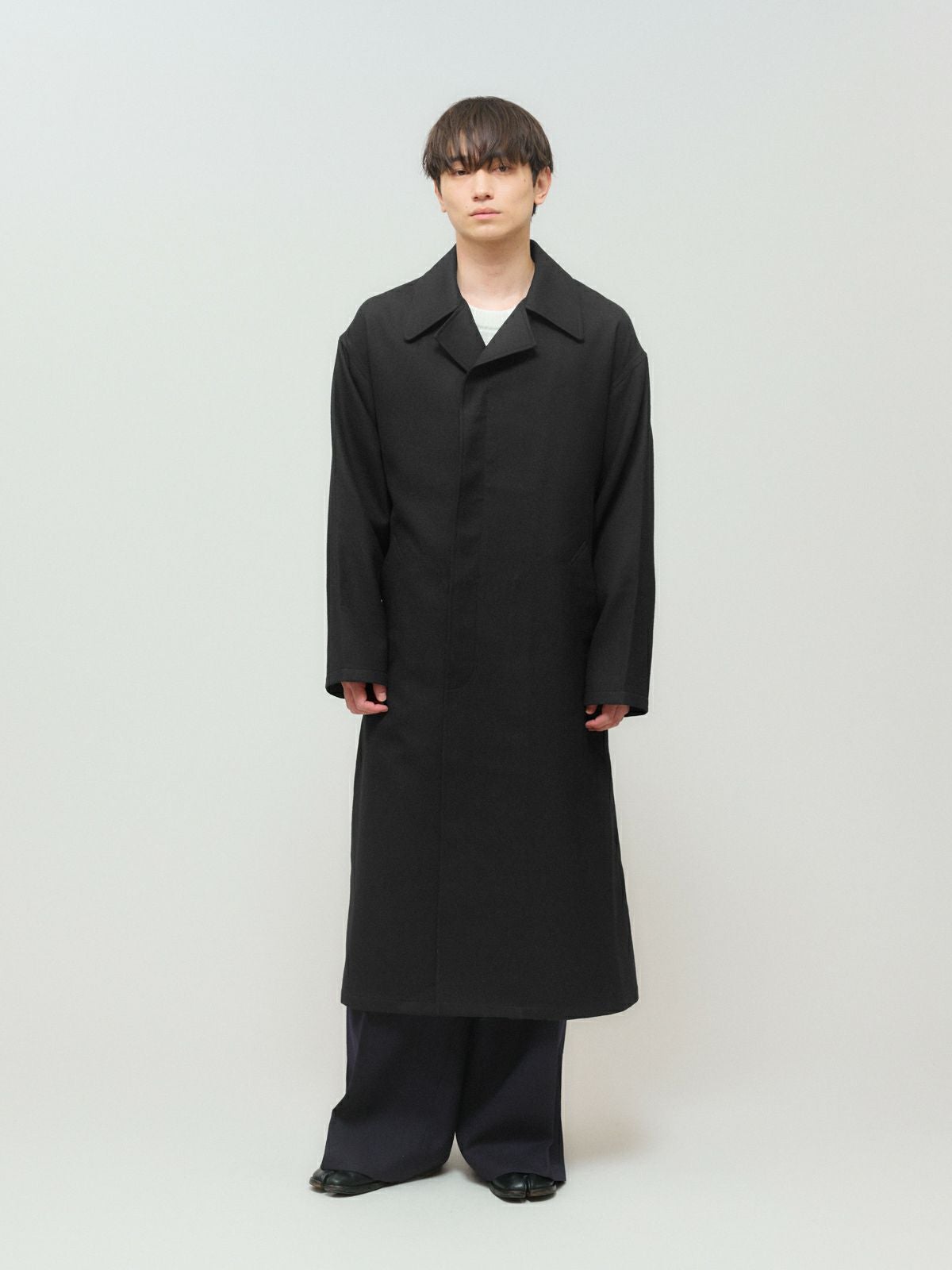 MIDIUMISOLID Men's ウールサージロングコート｜ MARcourt ONLINE