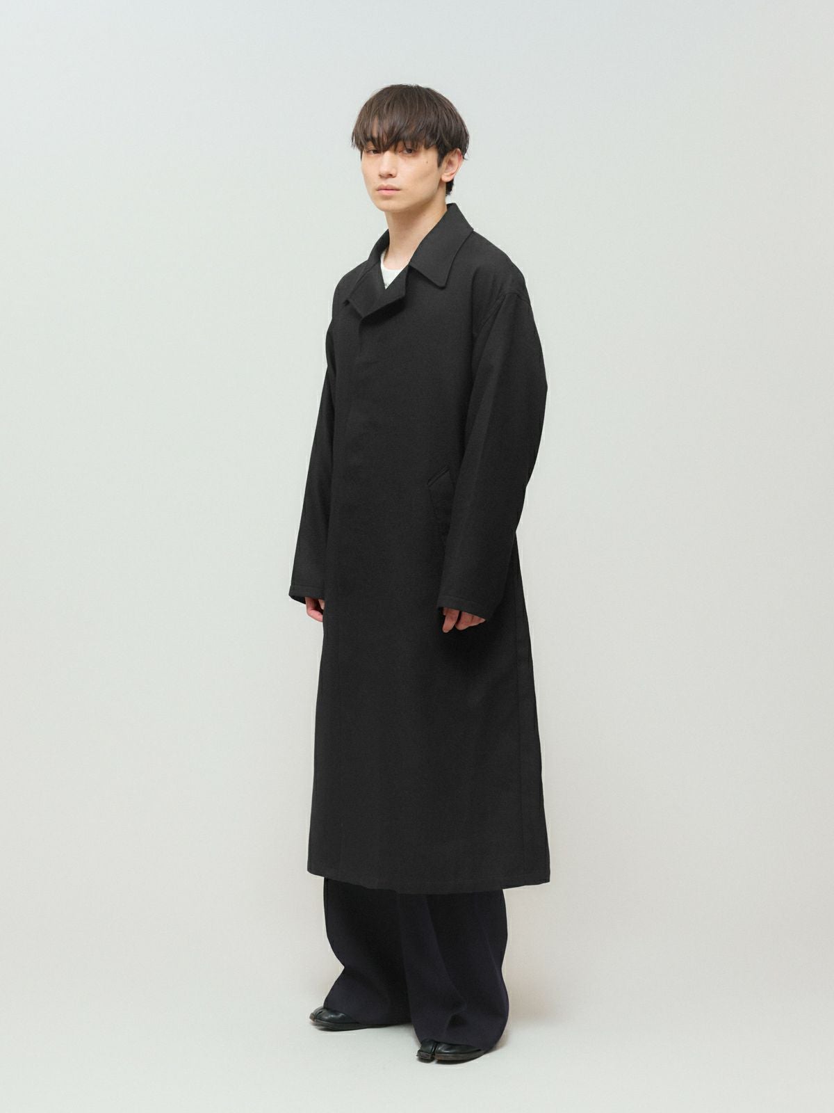 MIDIUMISOLID Men's ウールサージロングコート｜ MARcourt ONLINE
