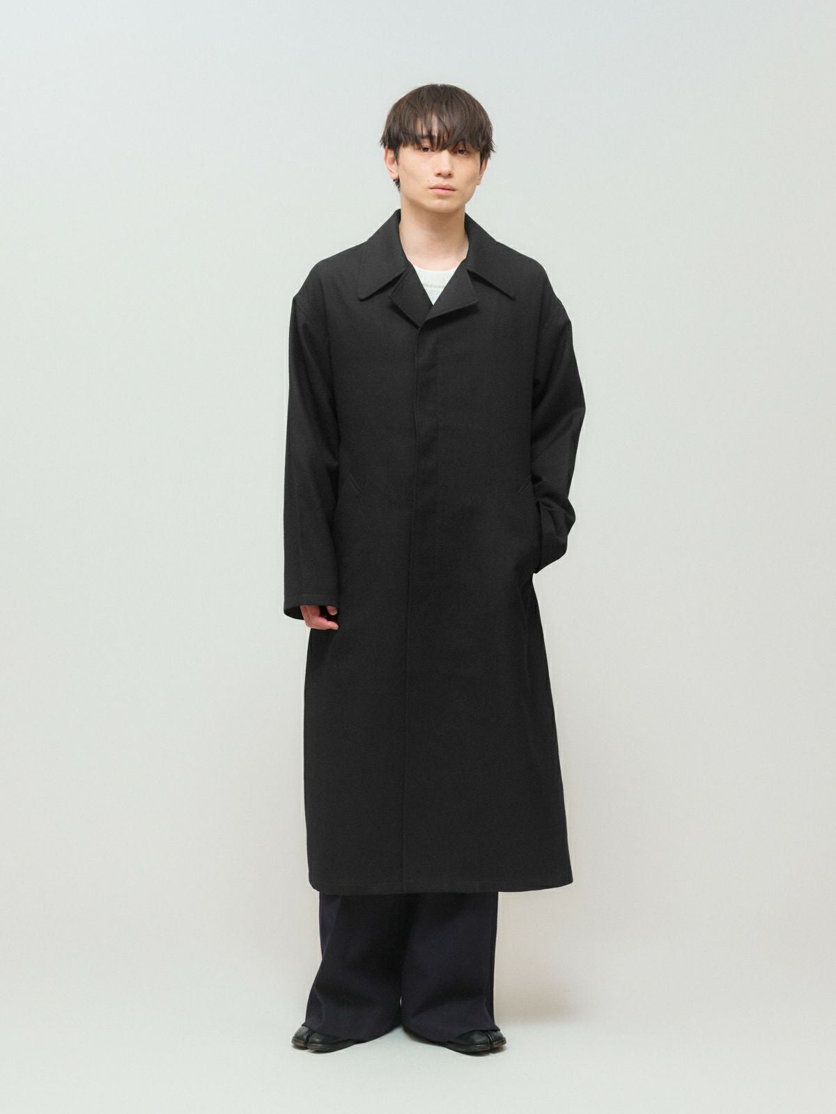 MIDIUMISOLID Men's ウールサージロングコート｜ MARcourt ONLINE