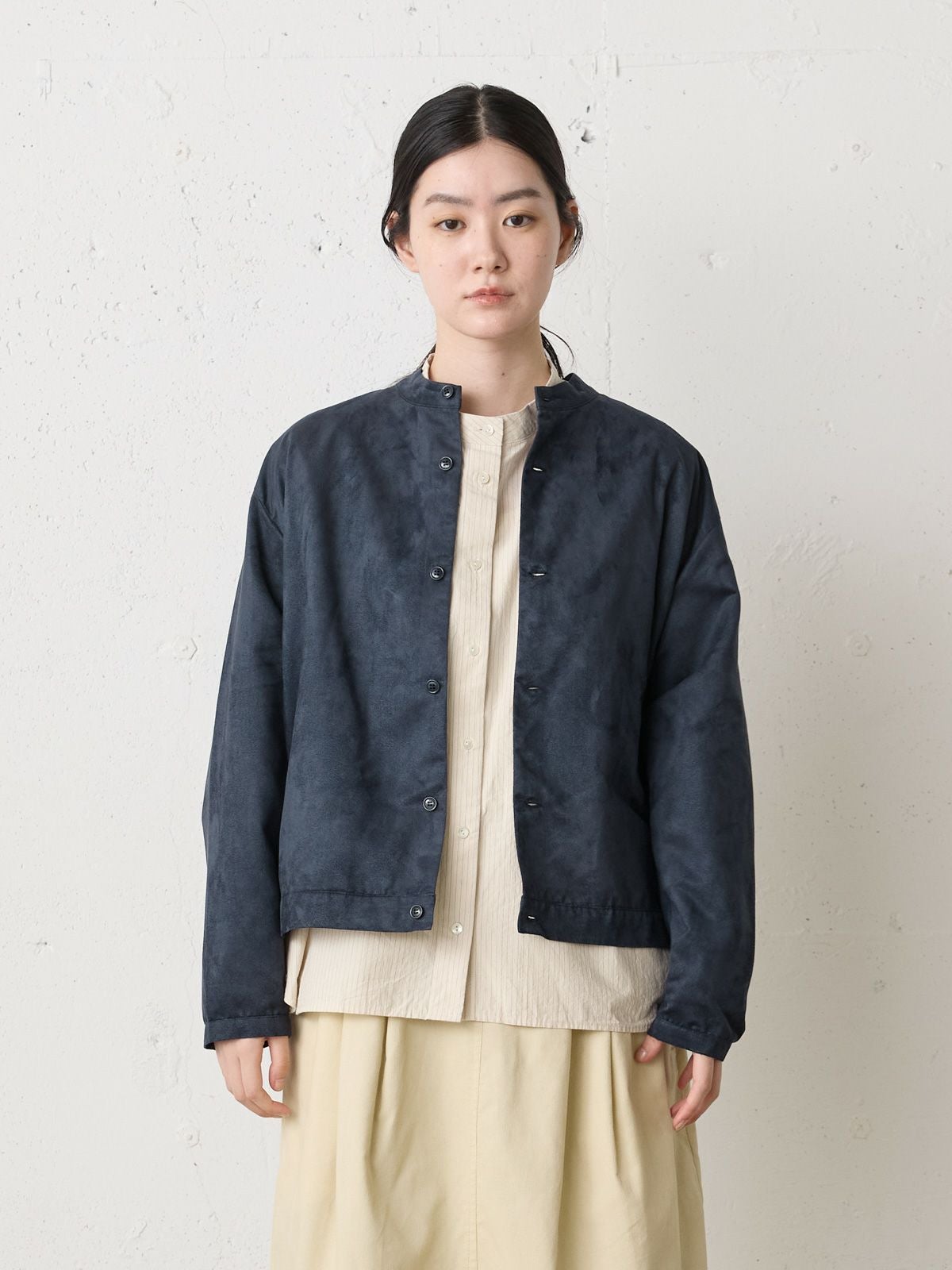 MidiUmi フェイクスエードブルゾンシャツ｜ MARcourt ONLINE STORE