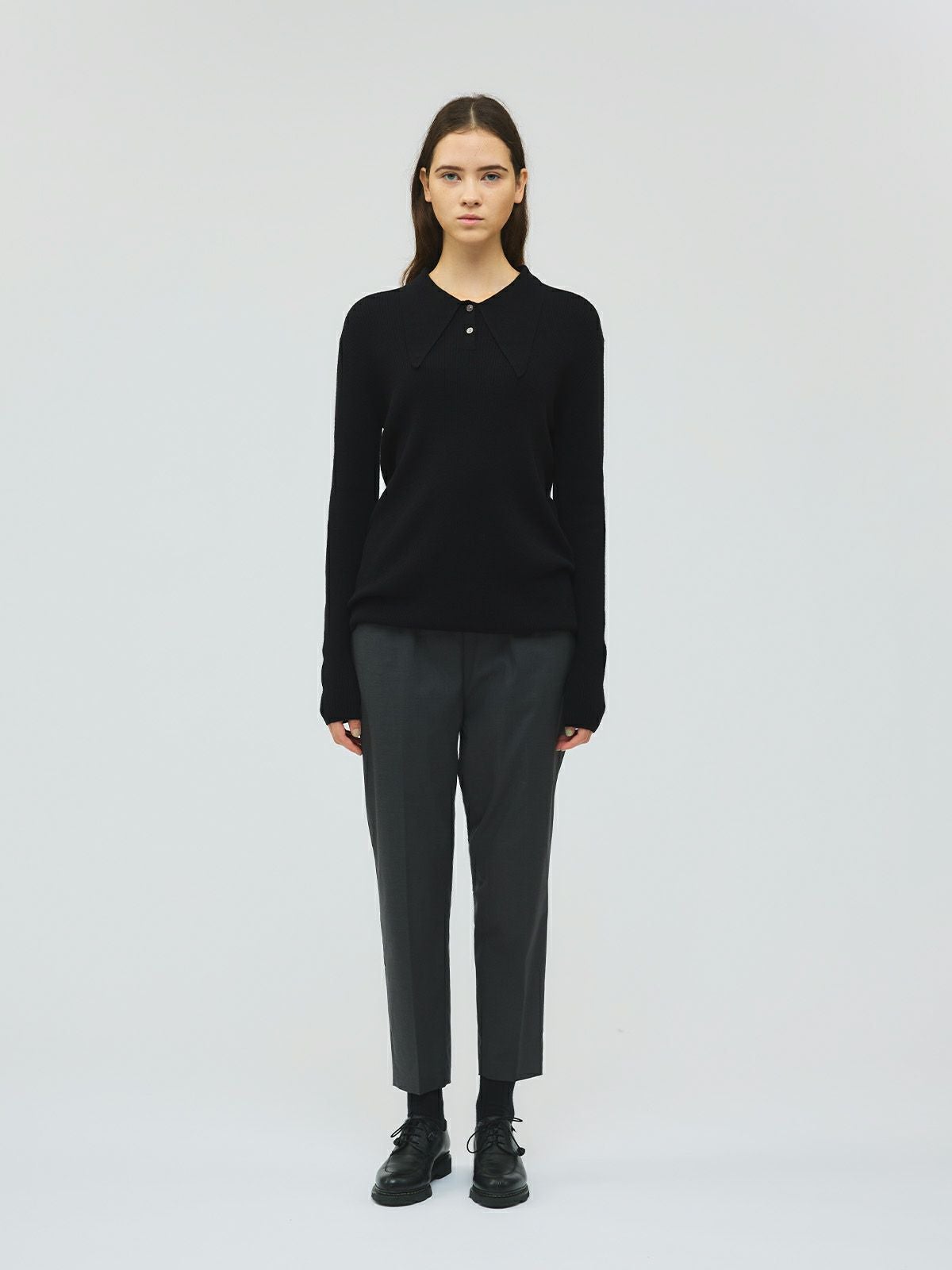 mizuiro ind ロングカラーニットポロ｜ MARcourt ONLINE STORE