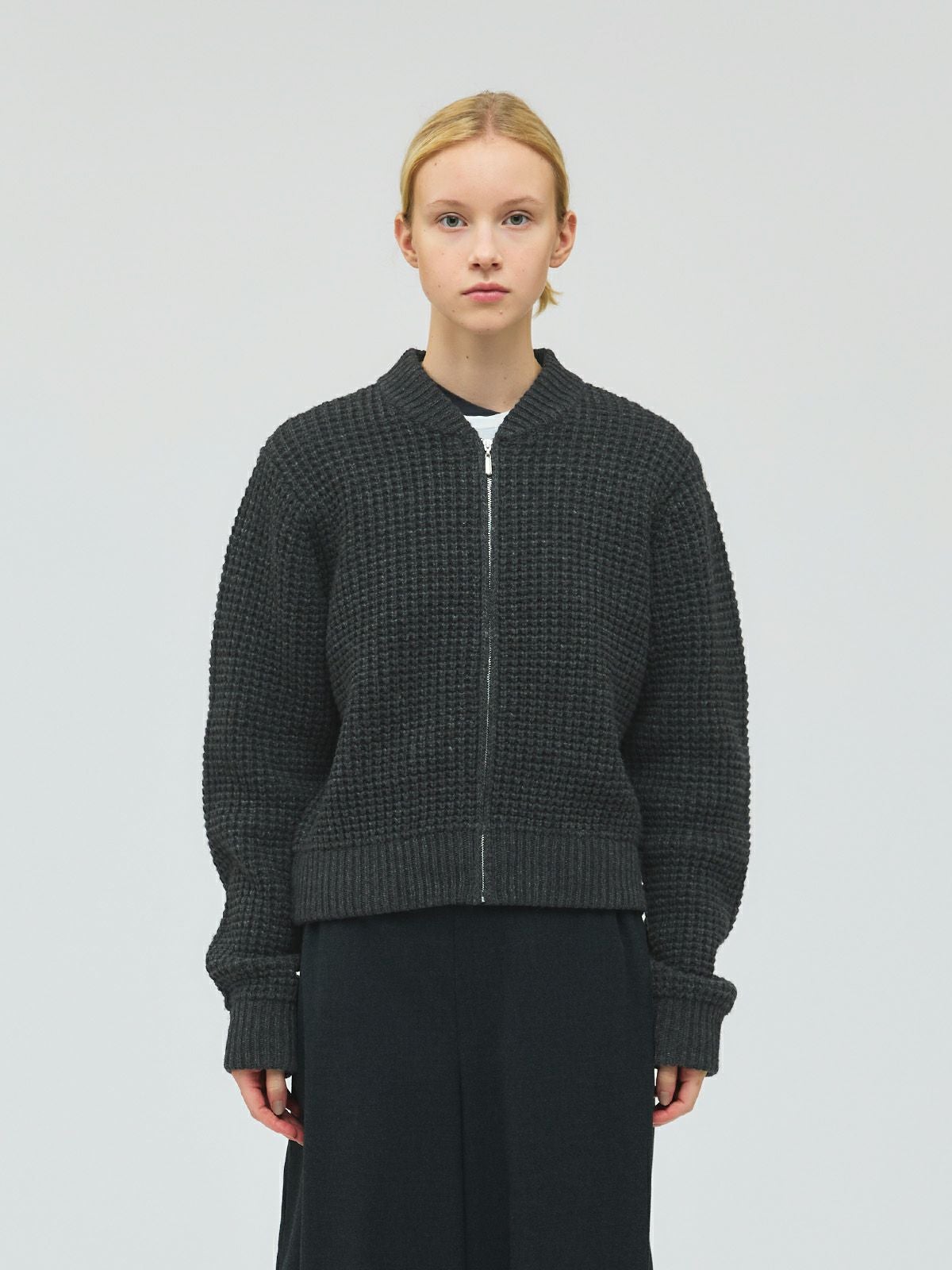 mizuiro ind ワッフルジップブルゾン｜ MARcourt ONLINE STORE