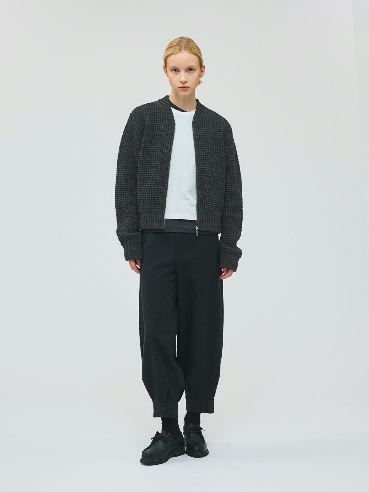 mizuiro ind ワッフルジップブルゾン｜ MARcourt ONLINE STORE