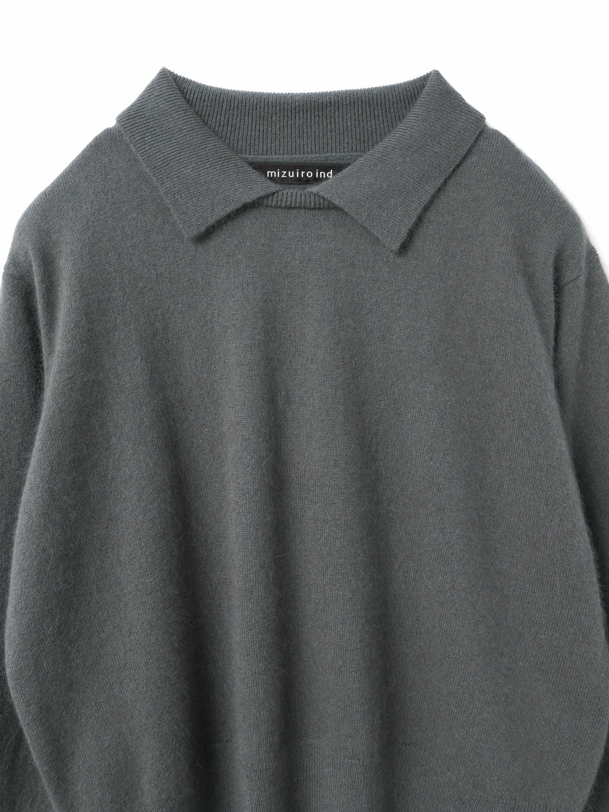 mizuiro ind ハイゲージ襟付きプルオーバー｜ MARcourt ONLINE STORE