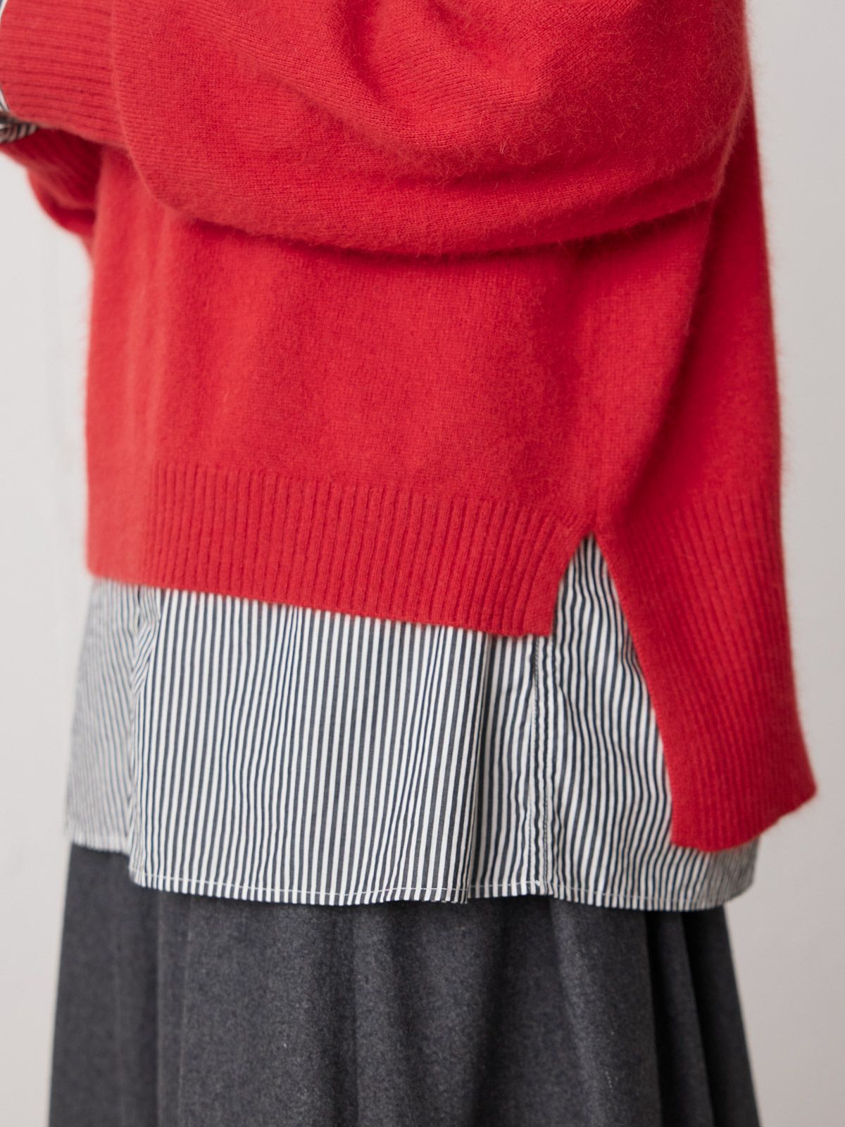 3/9(月)正午販売終了】MidiUmi ラクーンニットハイネックプルオーバー