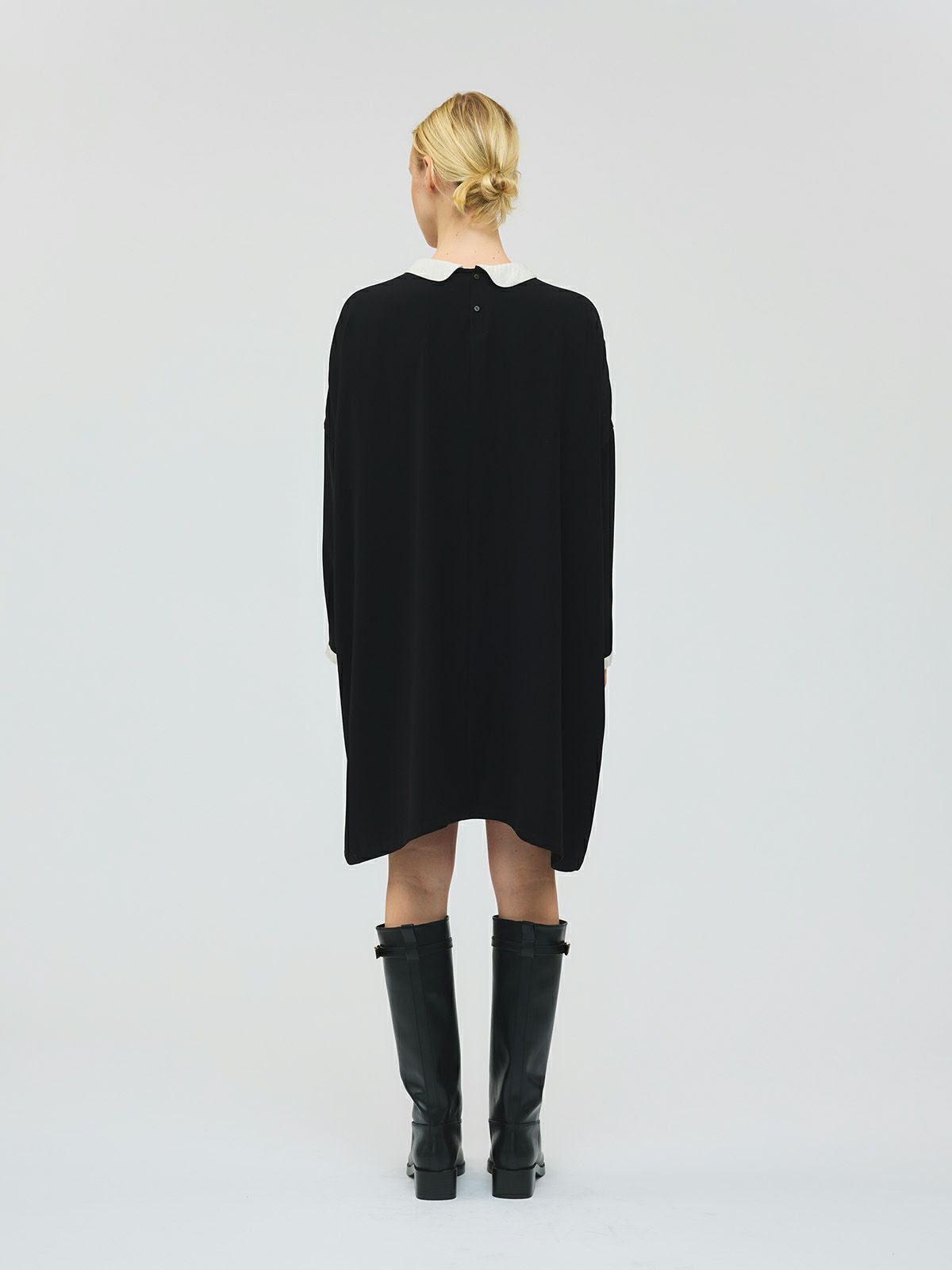 mizuiro ind 衿付きサテンコクーンワンピース｜ MARcourt ONLINE STORE