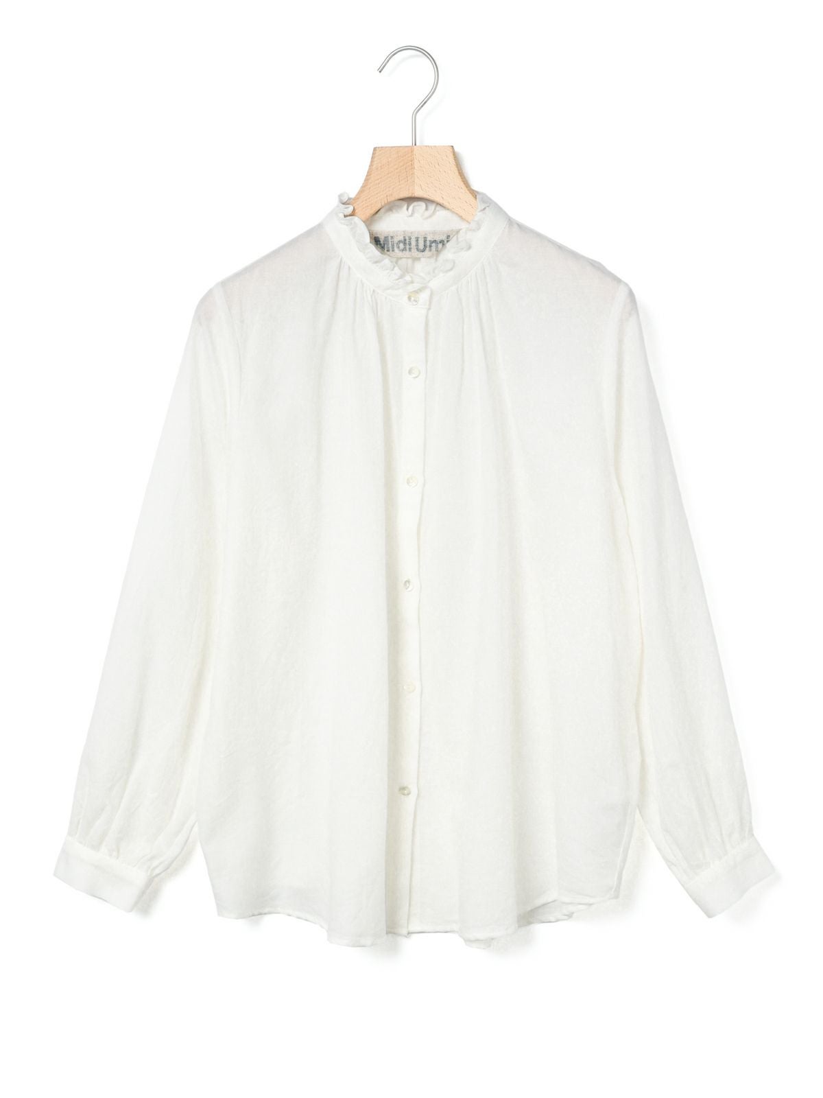 MidiUmi フリルカラーギャザーネックシャツ｜ MARcourt ONLINE STORE