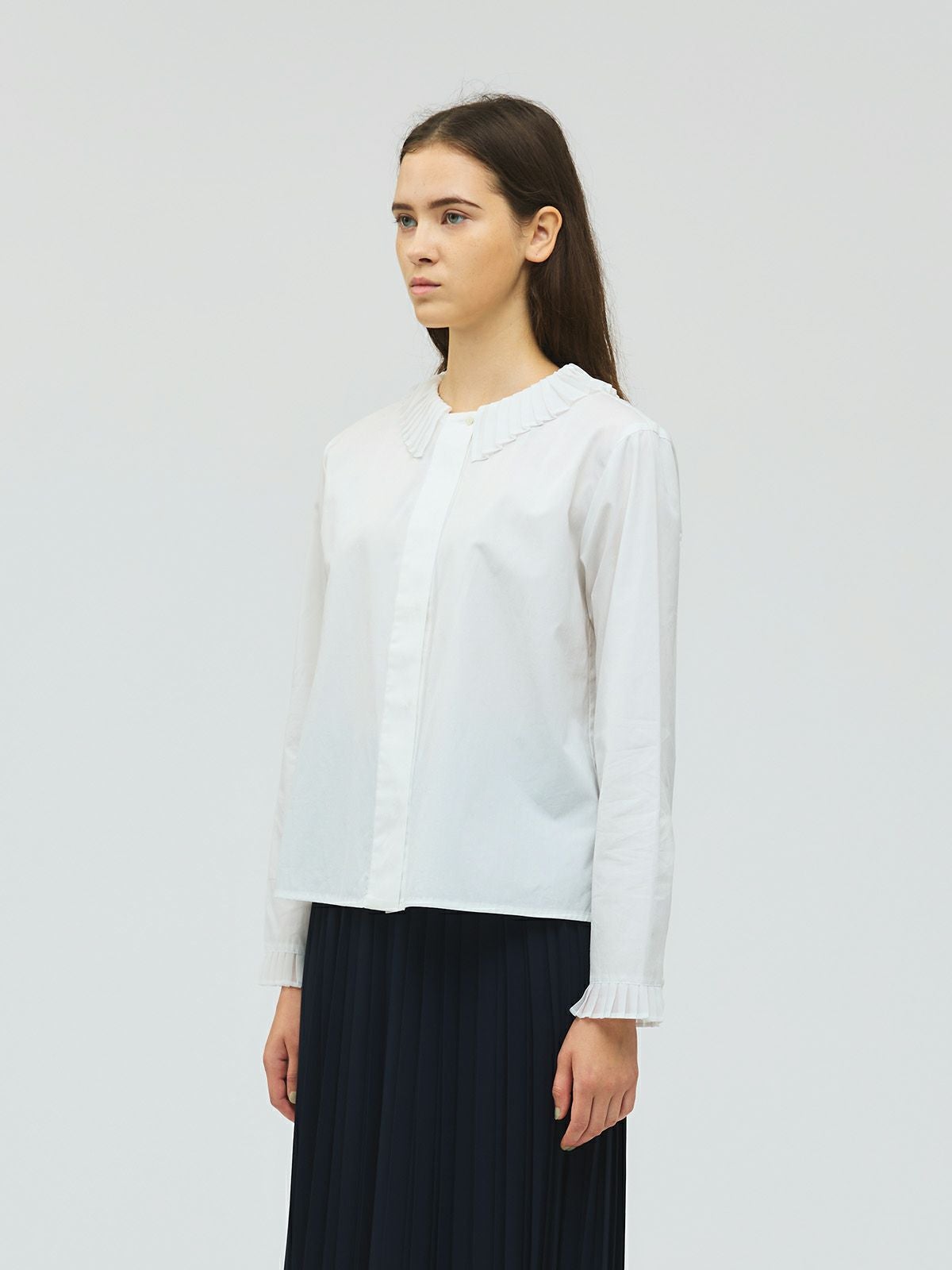 mizuiro ind プリーツカラーシャツ｜ MARcourt ONLINE STORE